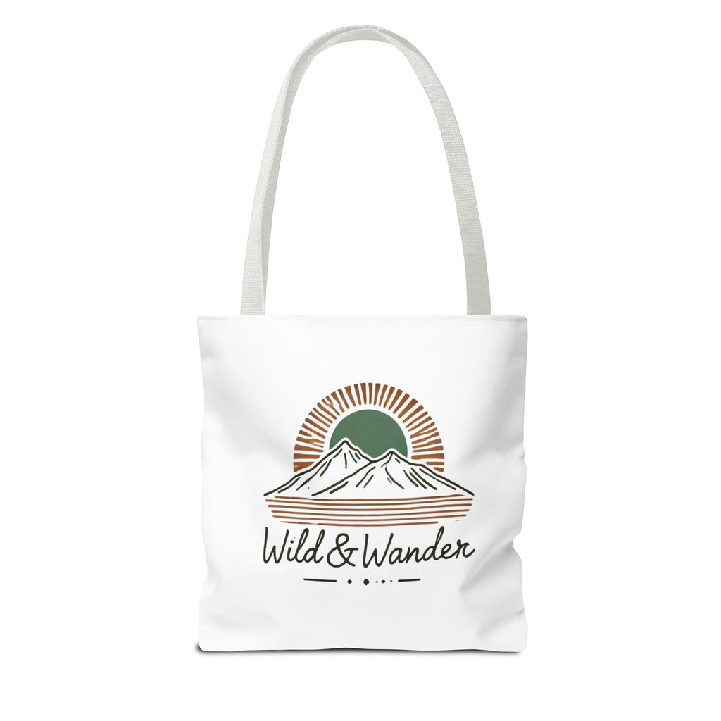 Wild & Wander Logo Tote Bag - Durable All-Over Print Adventure Tote (3 Sizes)