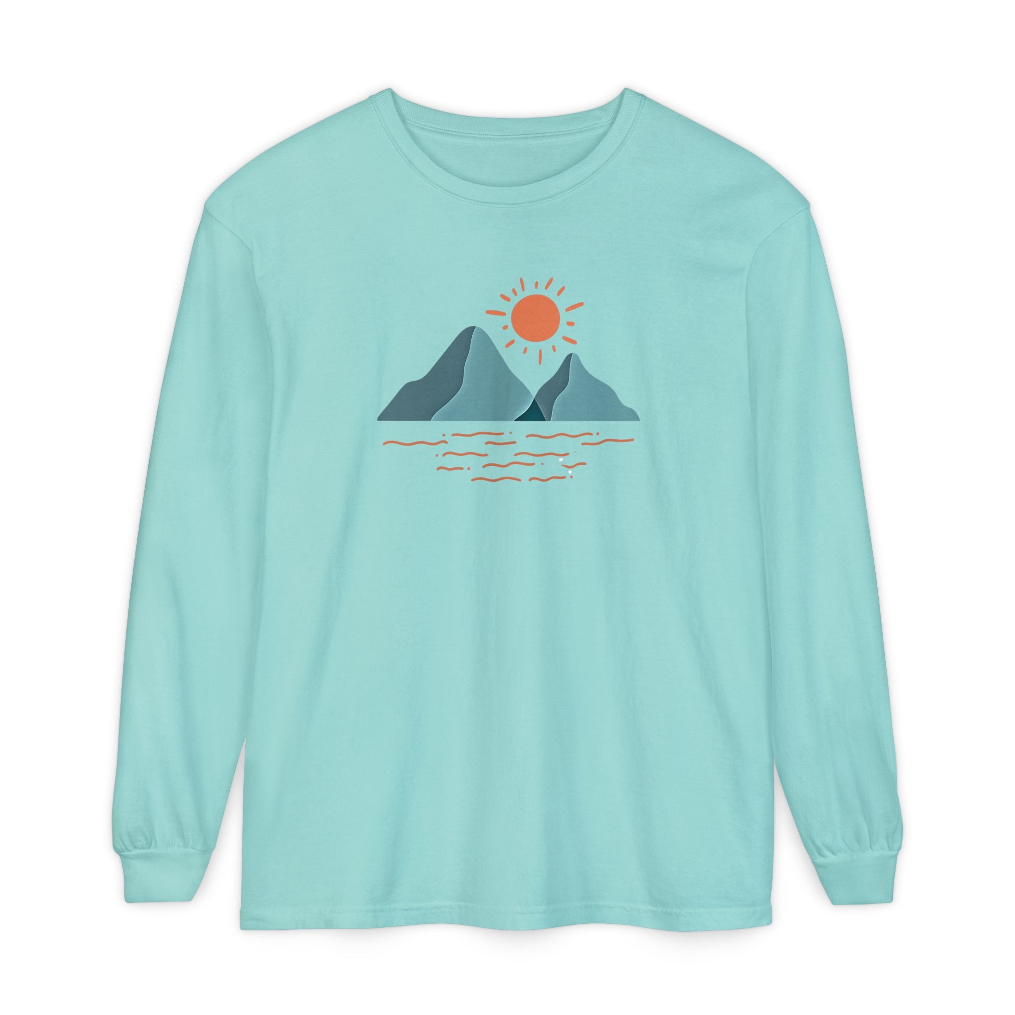 Mountain Sunrise Long Sleeve Tee - Wild & Wander Adventure Shirt