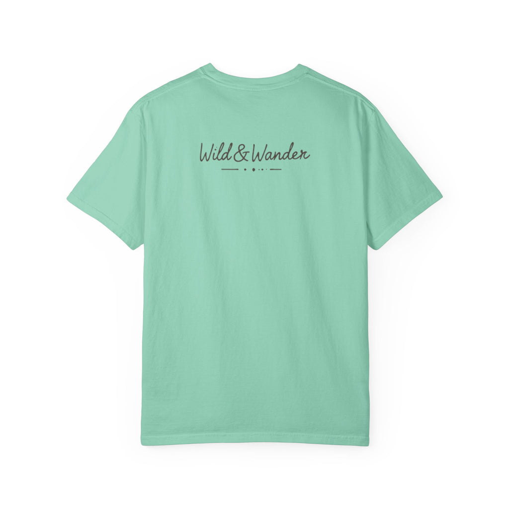 Wander Always Sunset T-Shirt | Wild & Wander Adventure Tee | Comfort Colors Garment-Dyed Shirt