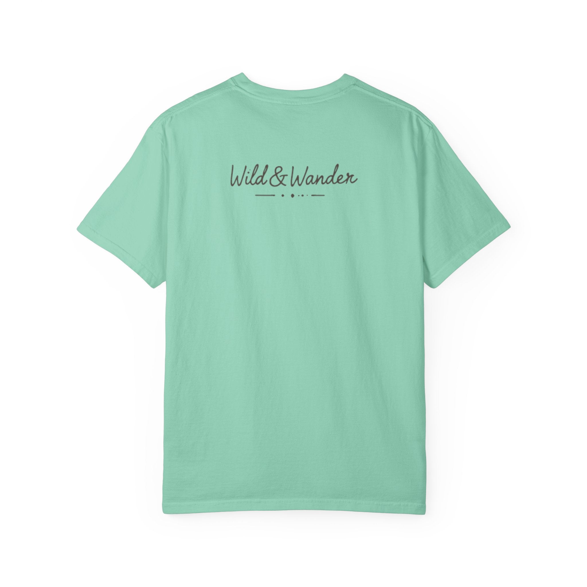 Wander Always Sunset T-Shirt | Wild & Wander Adventure Tee | Comfort Colors Garment-Dyed Shirt