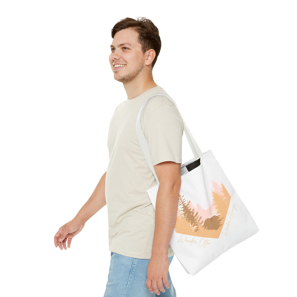 Wander Often Golden Hour Heart Tote Bag - Wild & Wander Collection (Free Shipping)