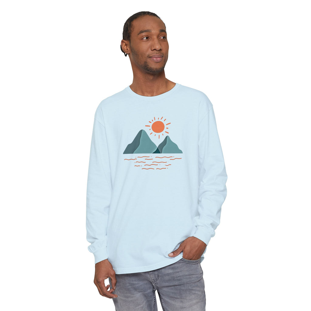 Mountain Sunrise Long Sleeve Tee - Wild & Wander Adventure Shirt