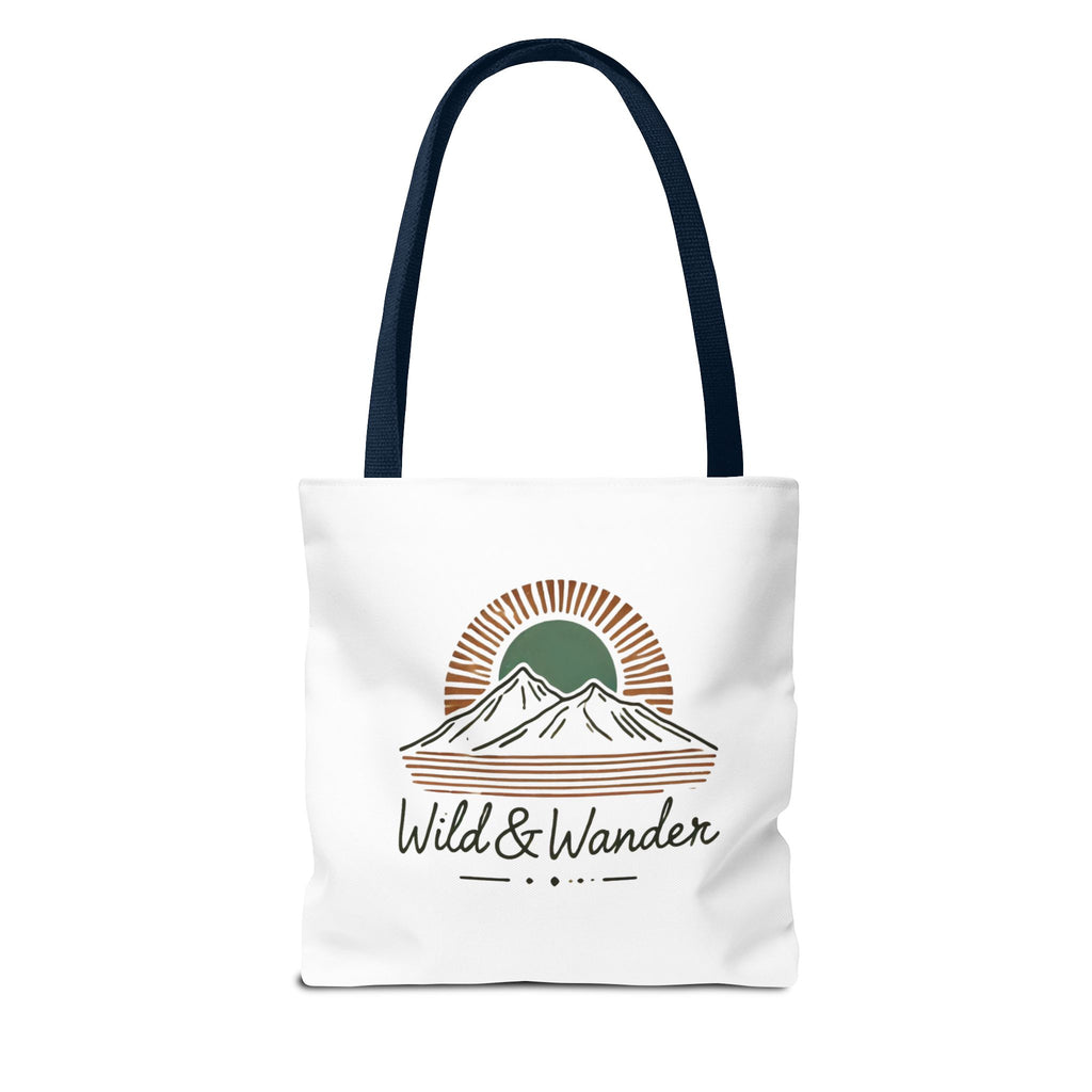 Wild & Wander Logo Tote Bag - Durable All-Over Print Adventure Tote (3 Sizes)