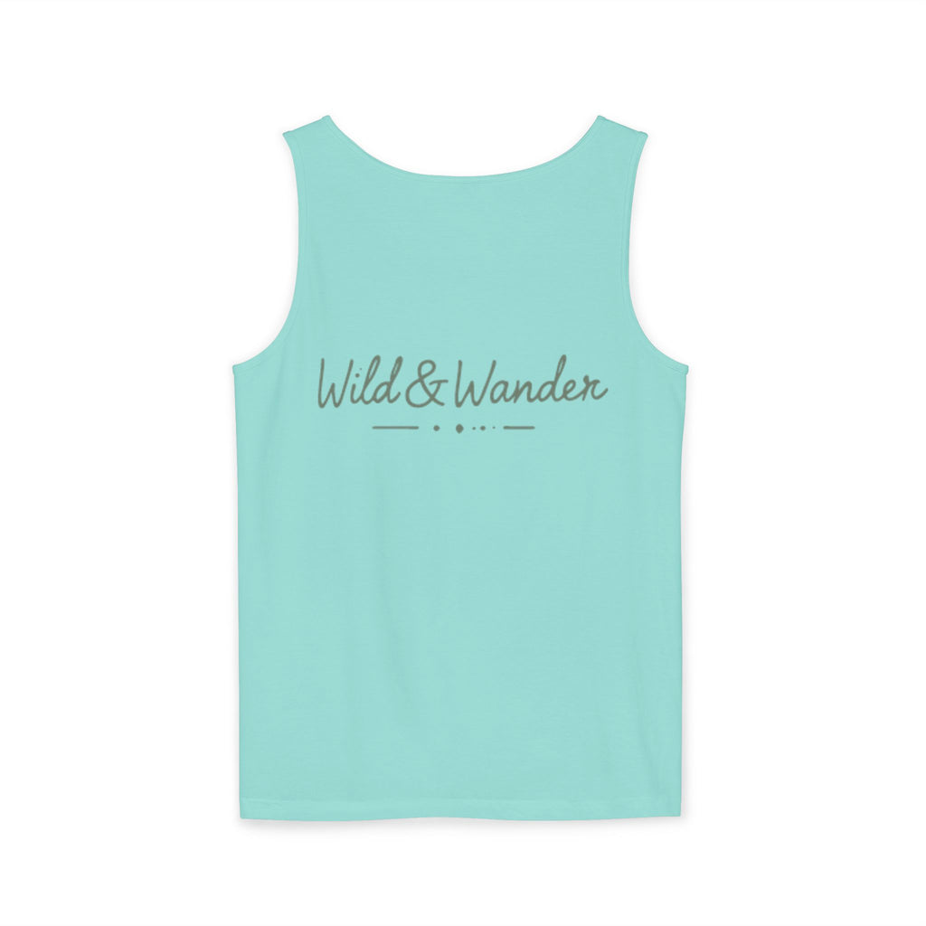 Mountain Sunrise Tank Top - Comfort Colors Garment-Dyed Unisex Muscle Tank | Soft Cotton Nature-Inspired Summer Shirt