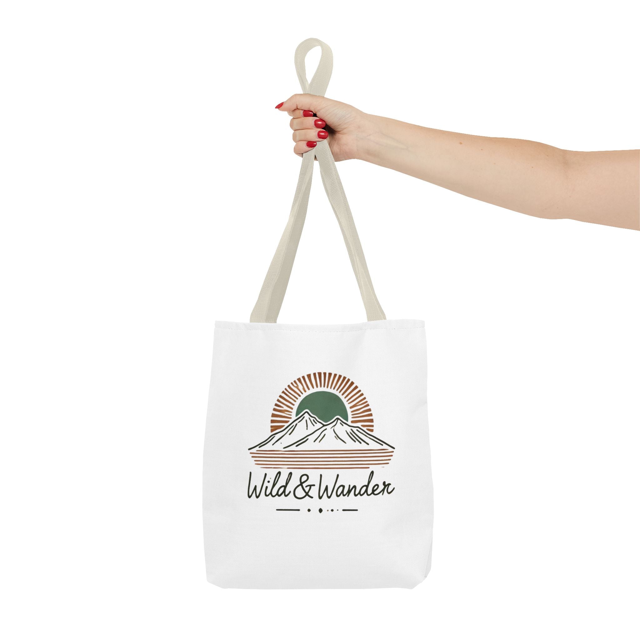 Wild & Wander Logo Tote Bag - Durable All-Over Print Adventure Tote (3 Sizes)