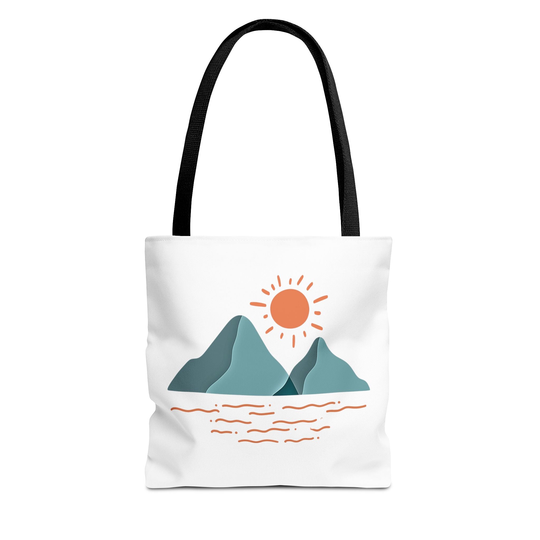 Mountain Sunrise Tote Bag - Minimal Nature Print by Wild & Wander (Free Shipping)