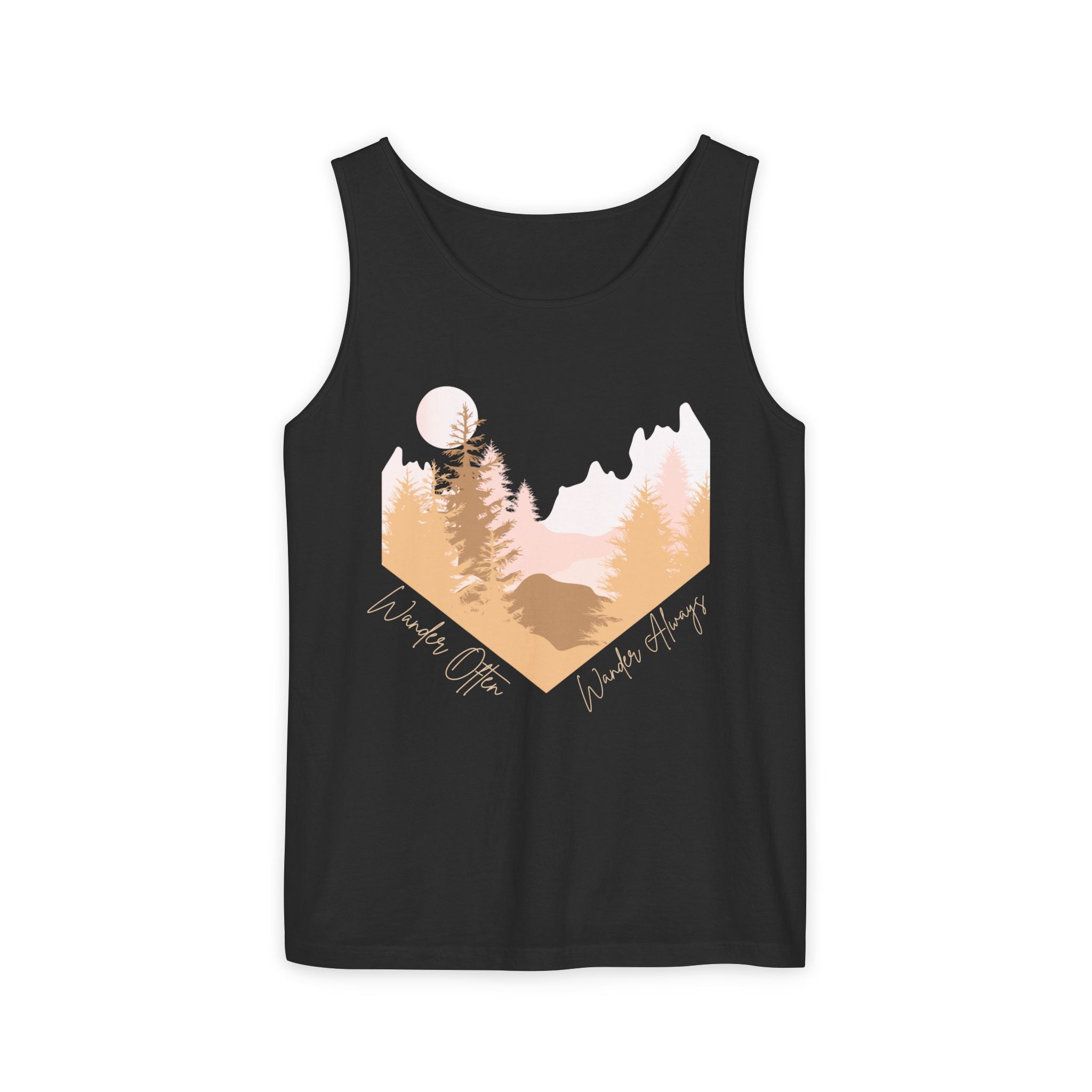 Wander Often Tank Top - Comfort Colors Garment-Dyed Muscle Tank | Earthy Adventure Summer Shirt by Wild & Wander