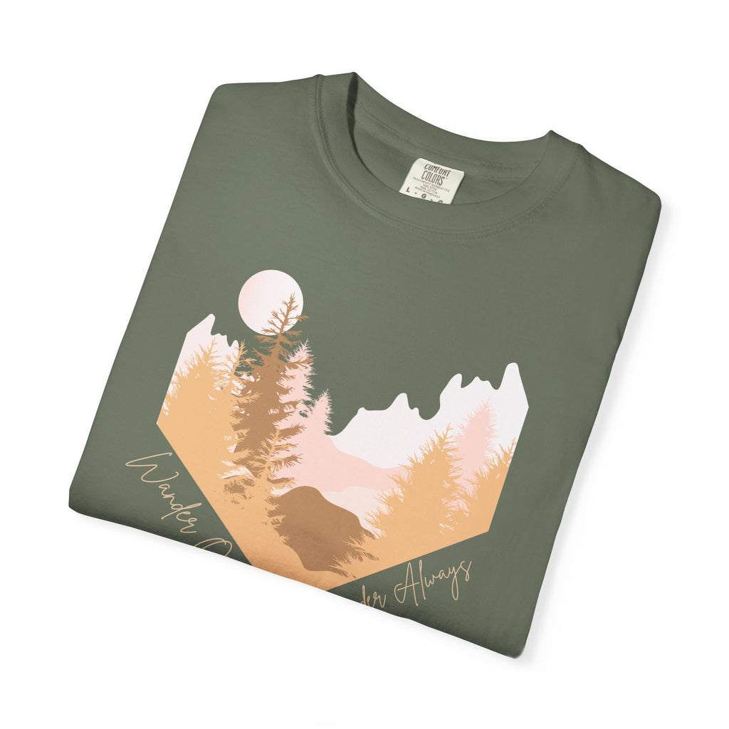 Wander Often Soft Sunrise T-Shirt | Wild & Wander Adventure Tee | Comfort Colors Garment-Dyed Shirt