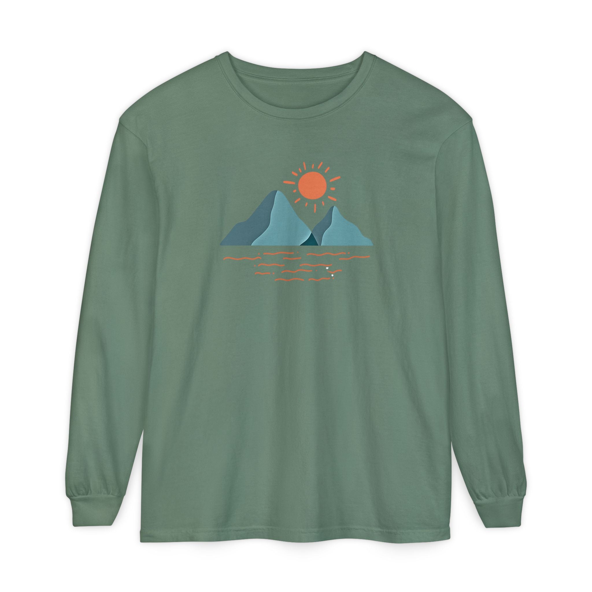 Mountain Sunrise Long Sleeve Tee - Wild & Wander Adventure Shirt