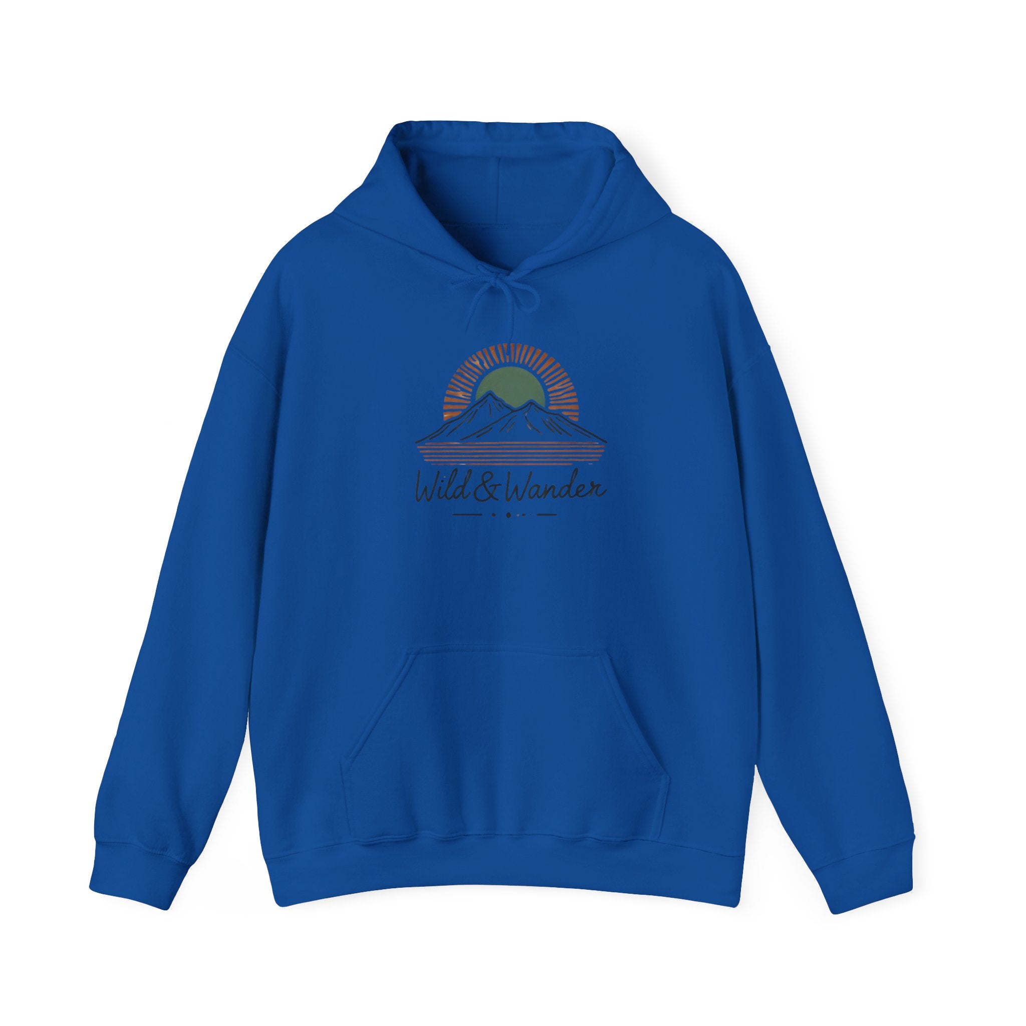 Wild & Wander Logo Hoodie - Adventure-Inspired Cozy Unisex Sweatshirt | Trave and Nature Clothing