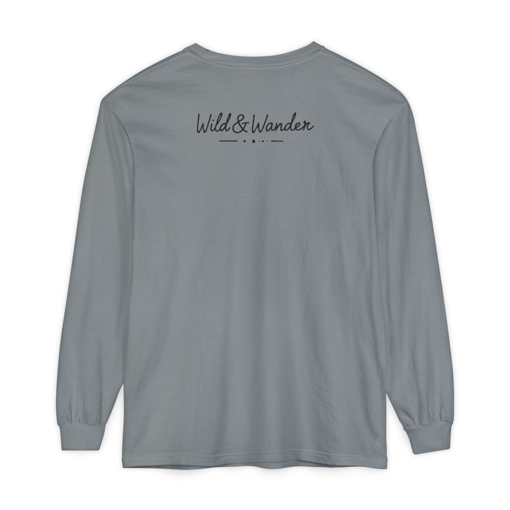 Mountain Sunrise Long Sleeve Tee - Wild & Wander Adventure Shirt