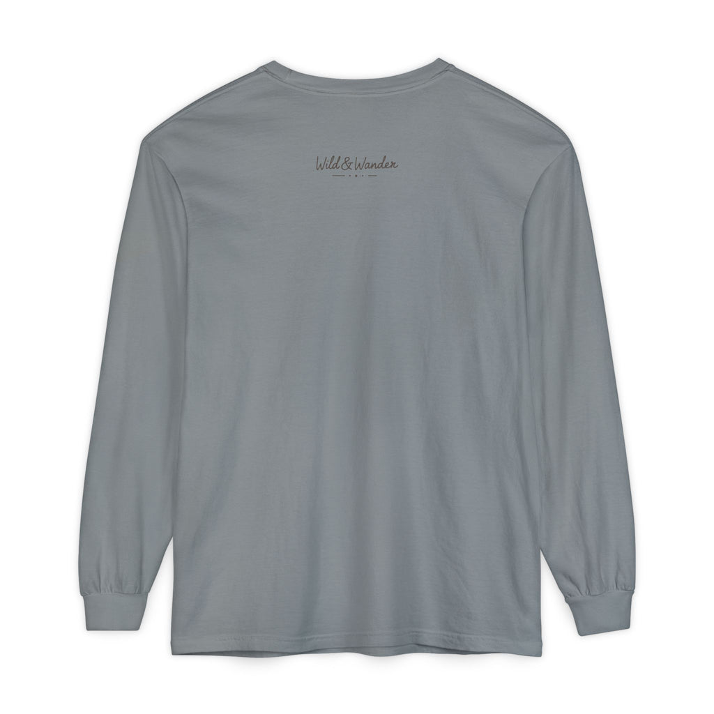 Get a Little Wild Bear Long Sleeve -Nature Graphic Tee | Soft Cotton Adventure Layer