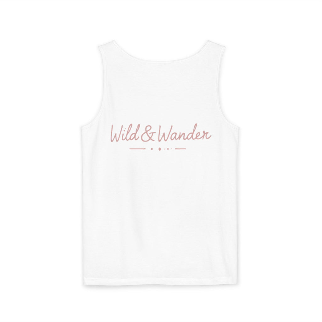 Wander Always Tank Top - Comfort Colors Garment-Dyed Muscle Tank | Wild & Wander Nature-Inspired Summer Shirt