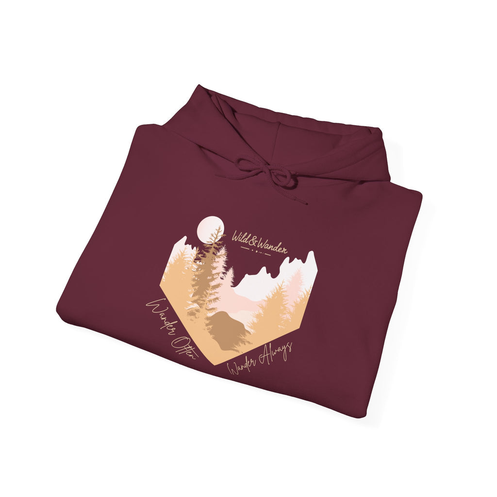 Wander Often Hoodie - Wild & Wander Adventure Hoodie - Nature-Inspired Cozy Sweatshirt