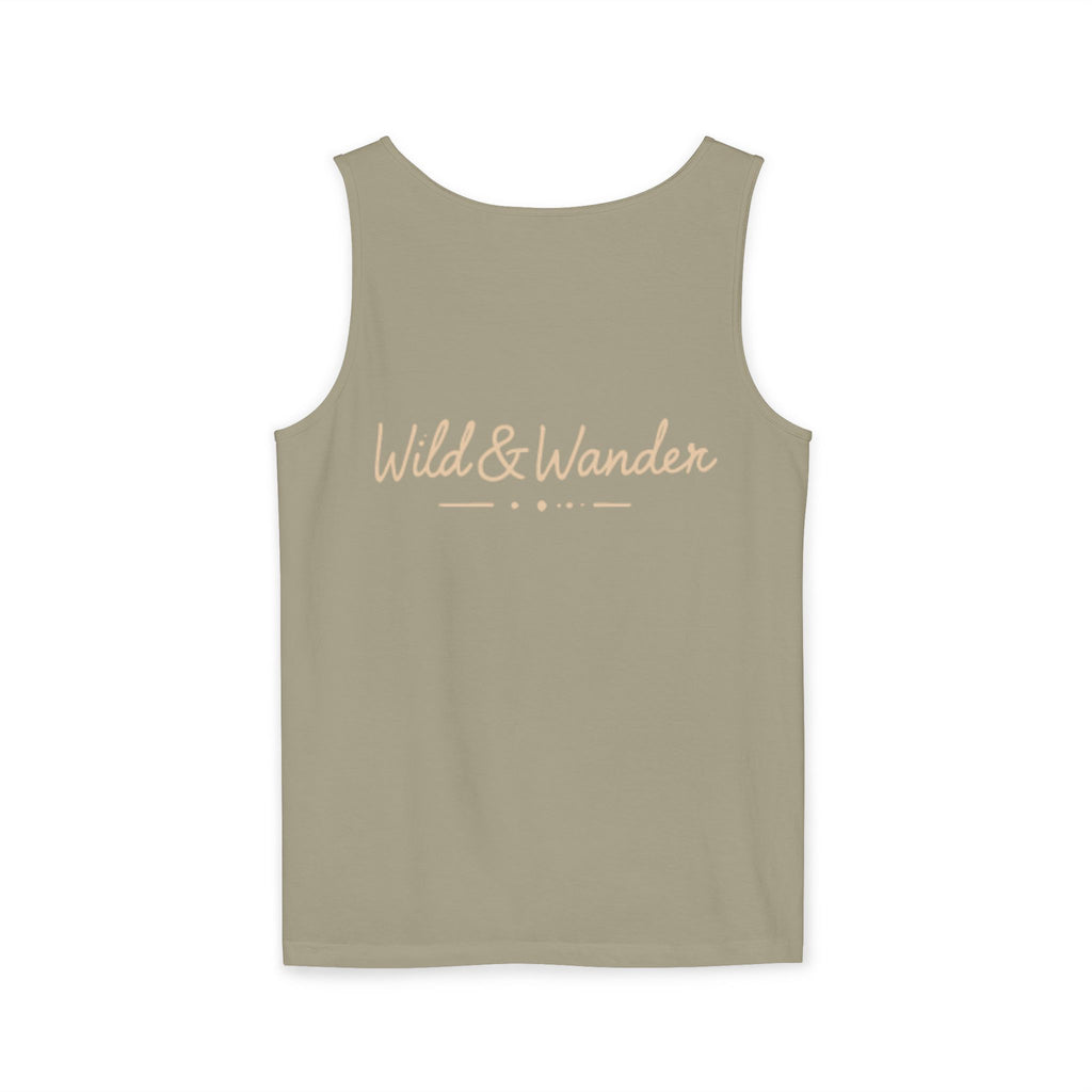 Wander Often Tank Top - Comfort Colors Garment-Dyed Muscle Tank | Earthy Adventure Summer Shirt by Wild & Wander