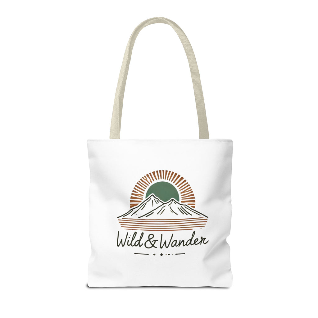 Wild & Wander Logo Tote Bag - Durable All-Over Print Adventure Tote (3 Sizes)