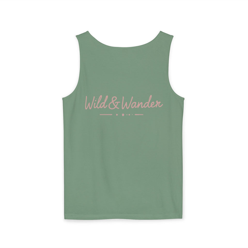 Wander Always Tank Top - Comfort Colors Garment-Dyed Muscle Tank | Wild & Wander Nature-Inspired Summer Shirt