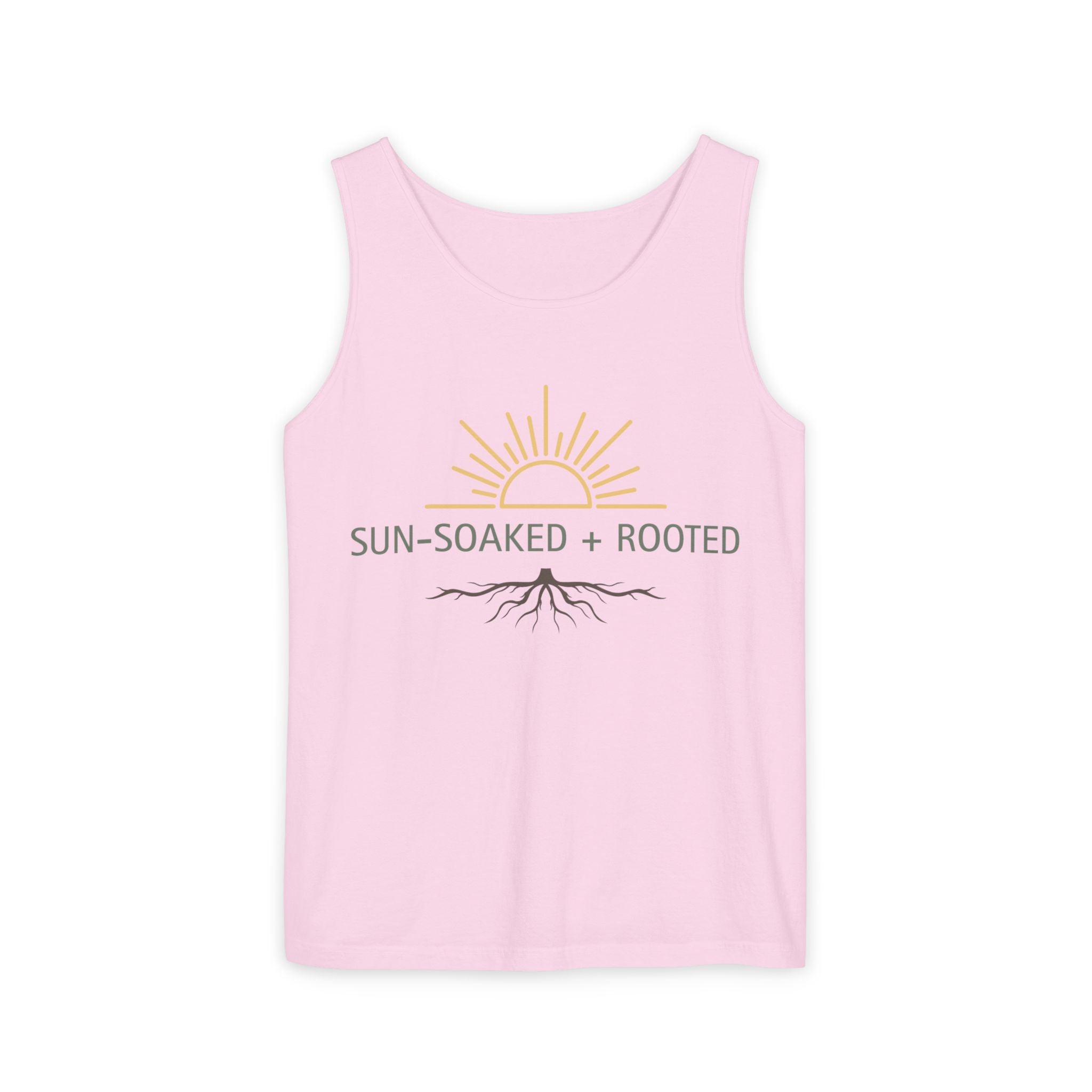 Wild & Wander Sun-Soaked + Rooted Tank Top - Boho Summer Muscle Tank