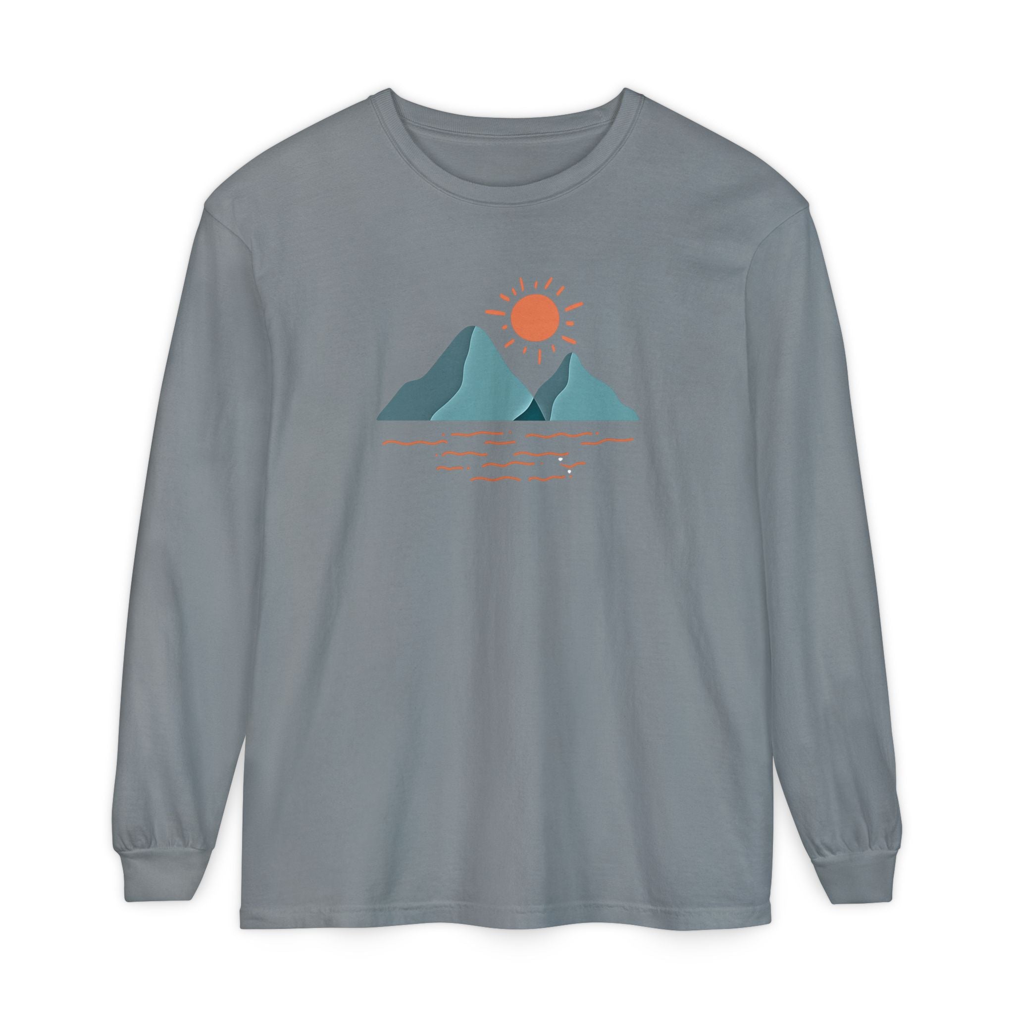 Mountain Sunrise Long Sleeve Tee - Wild & Wander Adventure Shirt
