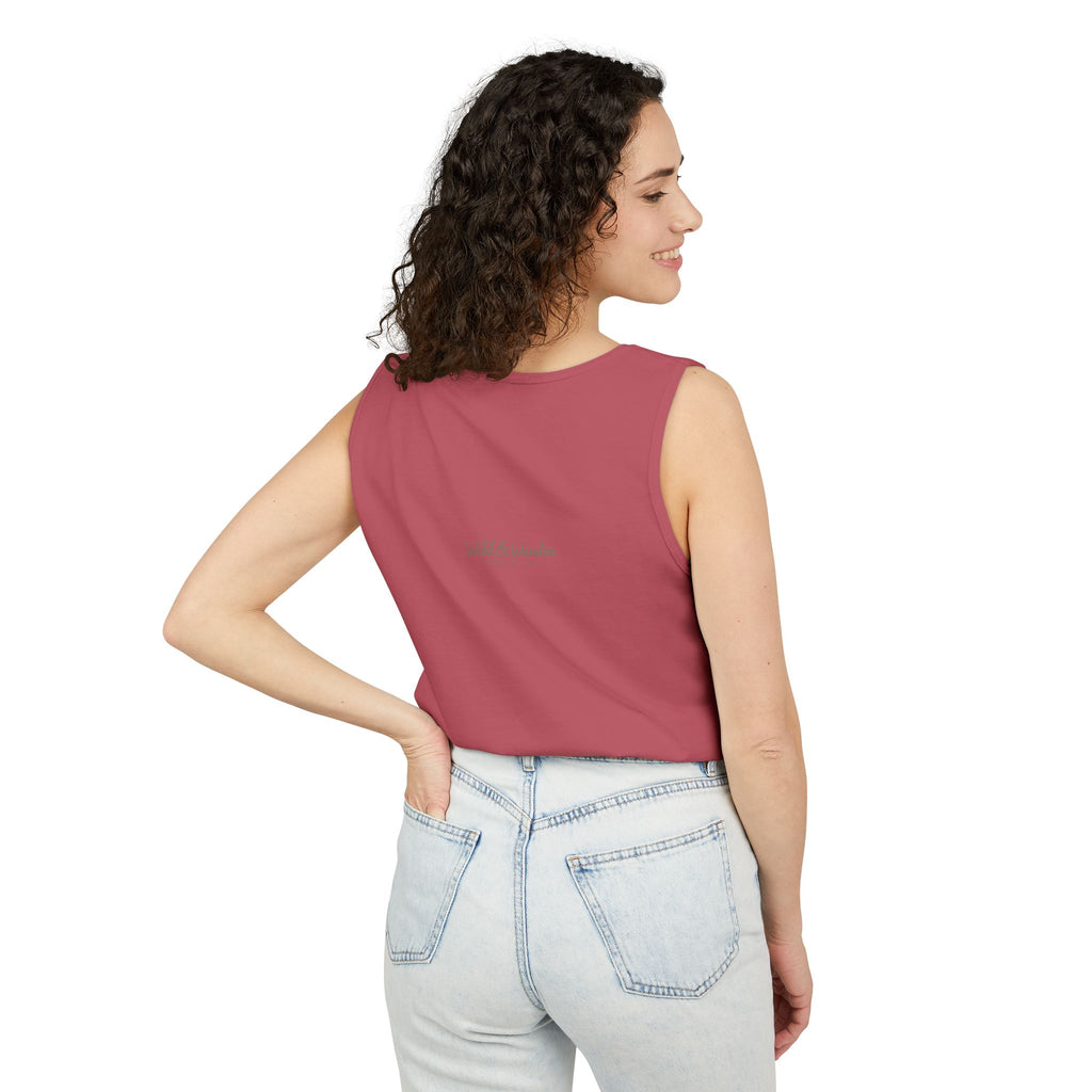 Get a Little Wild Bear Tank Top - Nature Graphic | Soft Garment-Dyed Unisex Fit