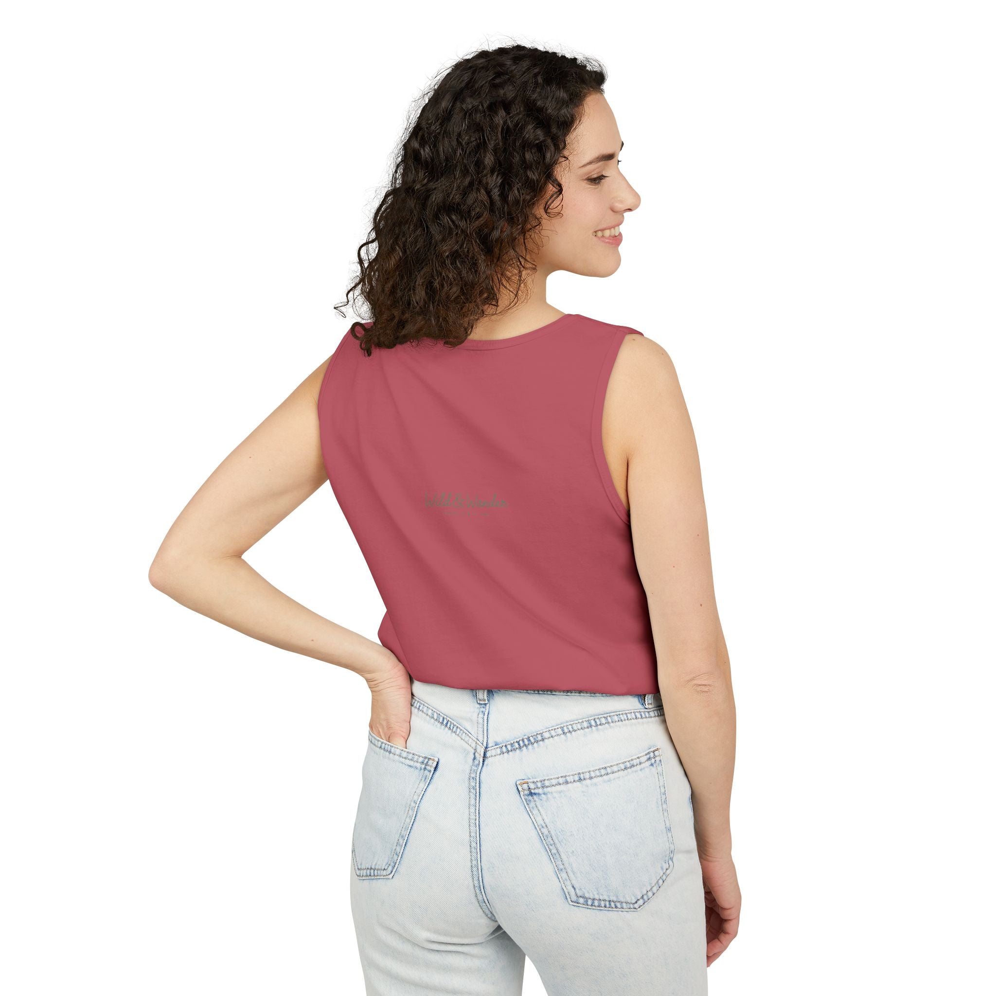 Get a Little Wild Bear Tank Top - Nature Graphic | Soft Garment-Dyed Unisex Fit