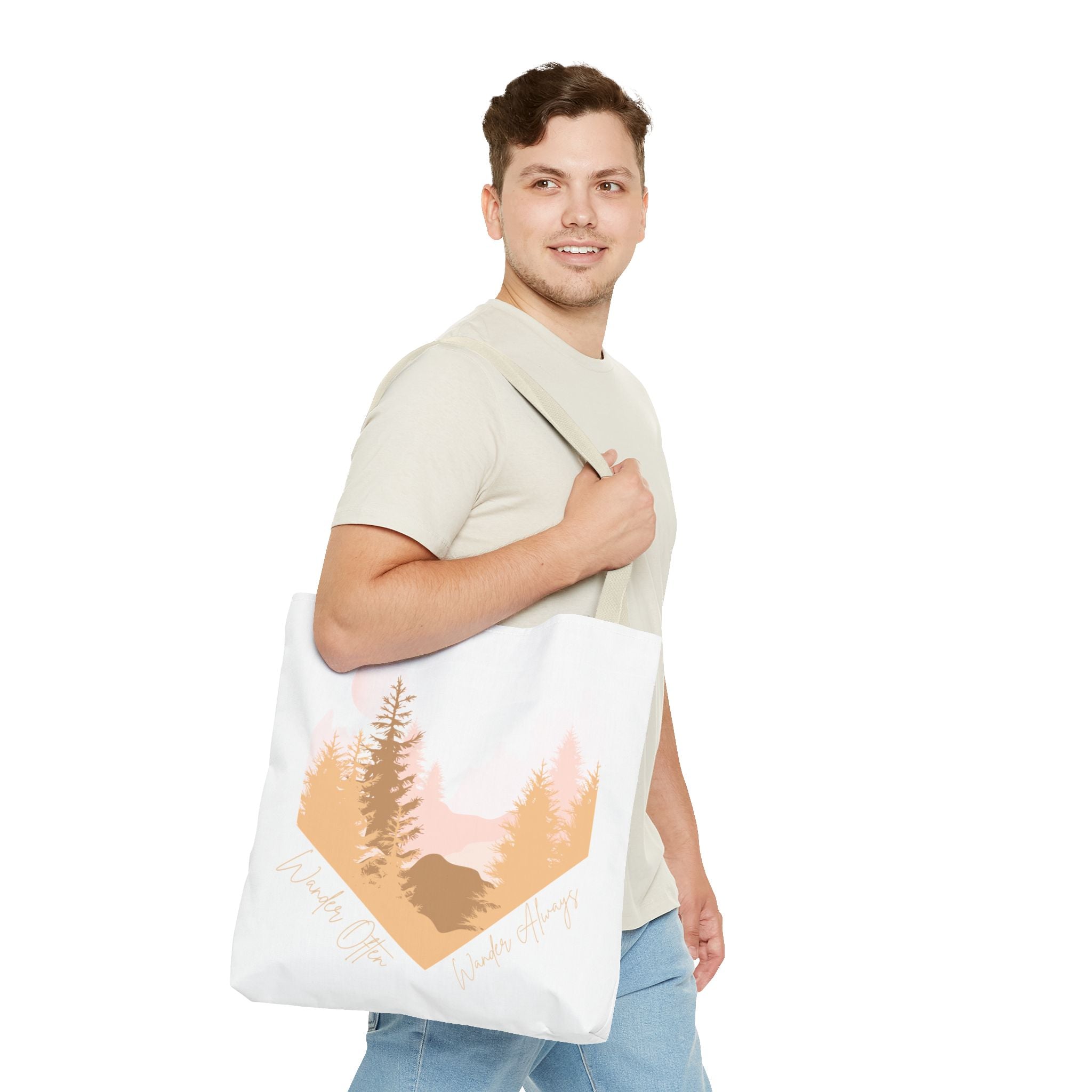 Wander Often Golden Hour Heart Tote Bag - Wild & Wander Collection (Free Shipping)