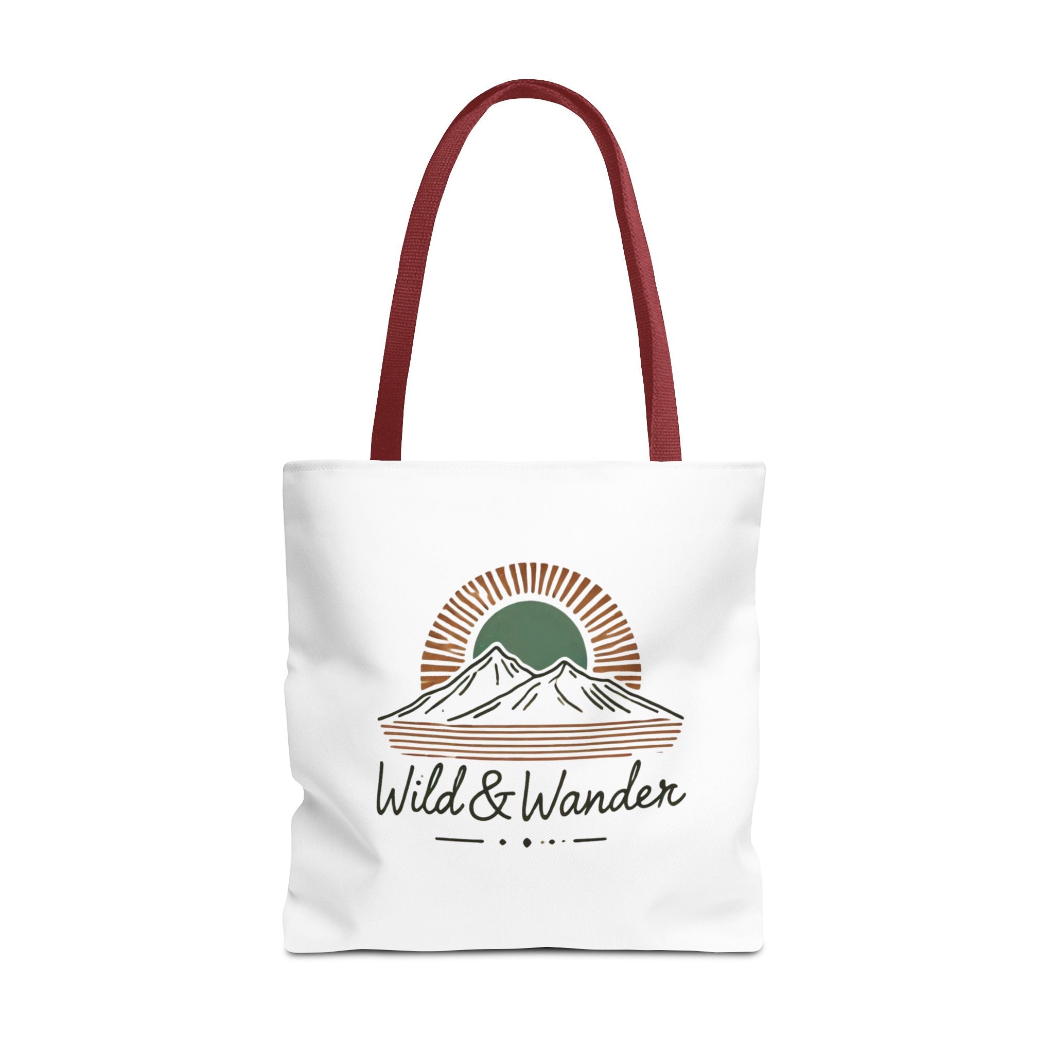 Wild & Wander Logo Tote Bag - Durable All-Over Print Adventure Tote (3 Sizes)