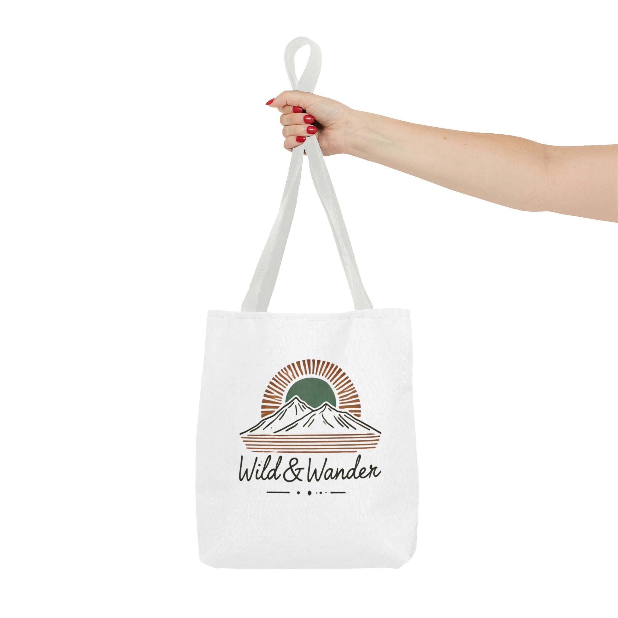 Wild & Wander Logo Tote Bag - Durable All-Over Print Adventure Tote (3 Sizes)