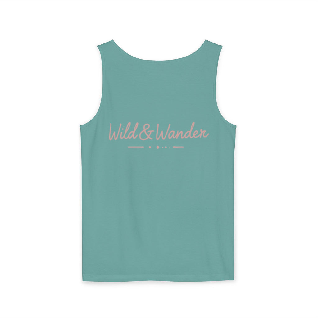 Wander Always Tank Top - Comfort Colors Garment-Dyed Muscle Tank | Wild & Wander Nature-Inspired Summer Shirt