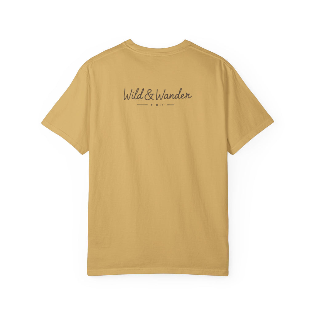 Wander Always Sunset T-Shirt | Wild & Wander Adventure Tee | Comfort Colors Garment-Dyed Shirt