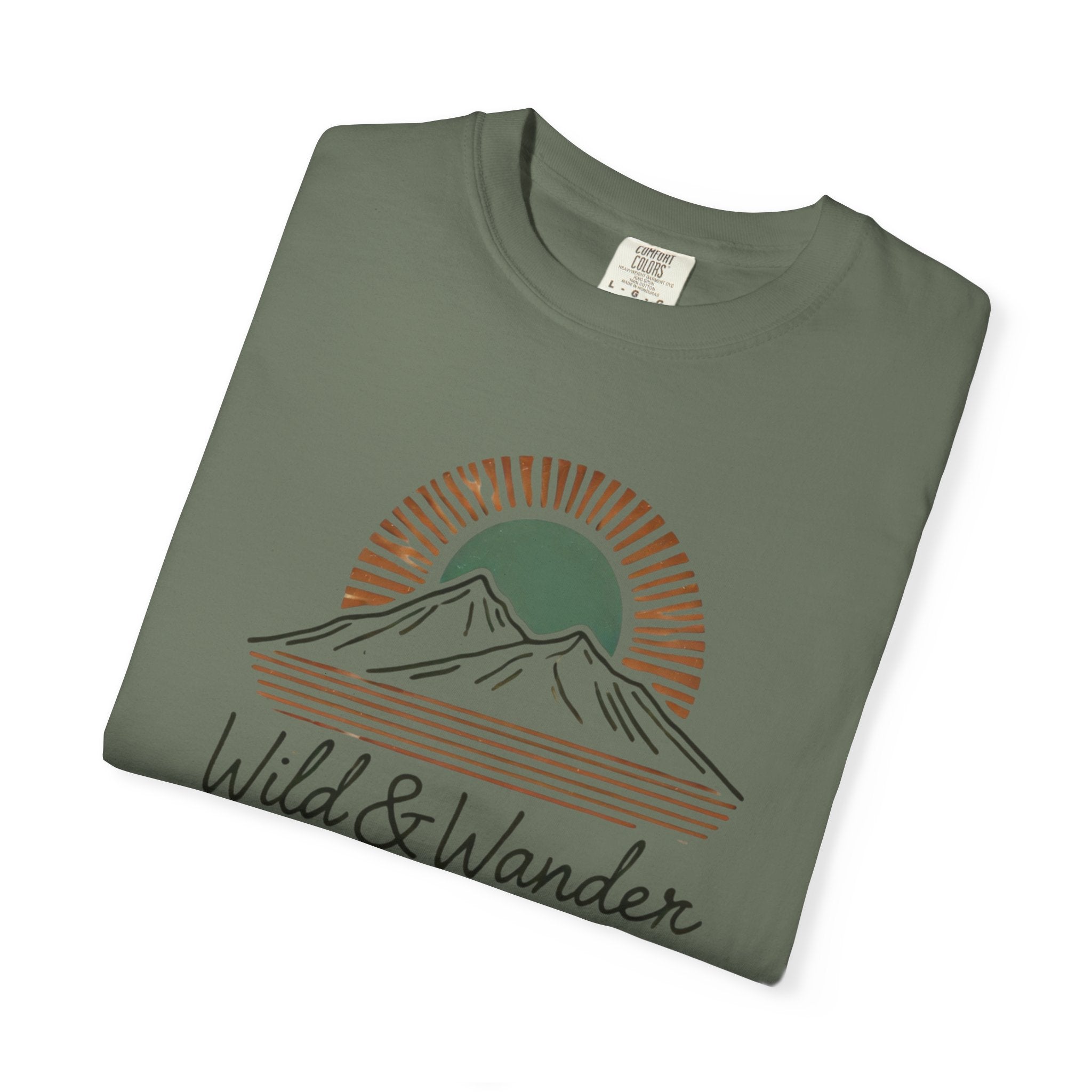 Wild & Wander Logo Comfort Tee | Nature Adventure Shirt | Soft Relaxed Fit Outdoorsy T-Shirt