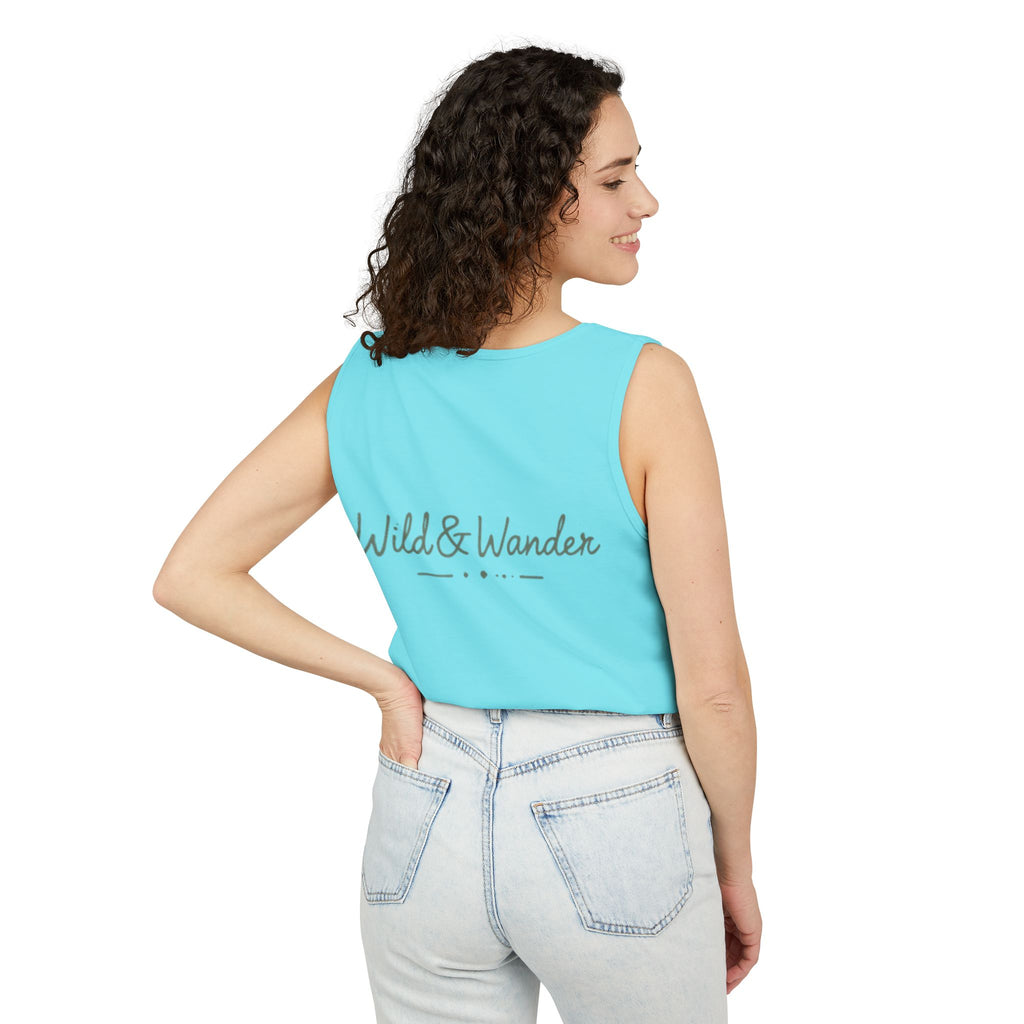 Mountain Sunrise Tank Top - Comfort Colors Garment-Dyed Unisex Muscle Tank | Soft Cotton Nature-Inspired Summer Shirt