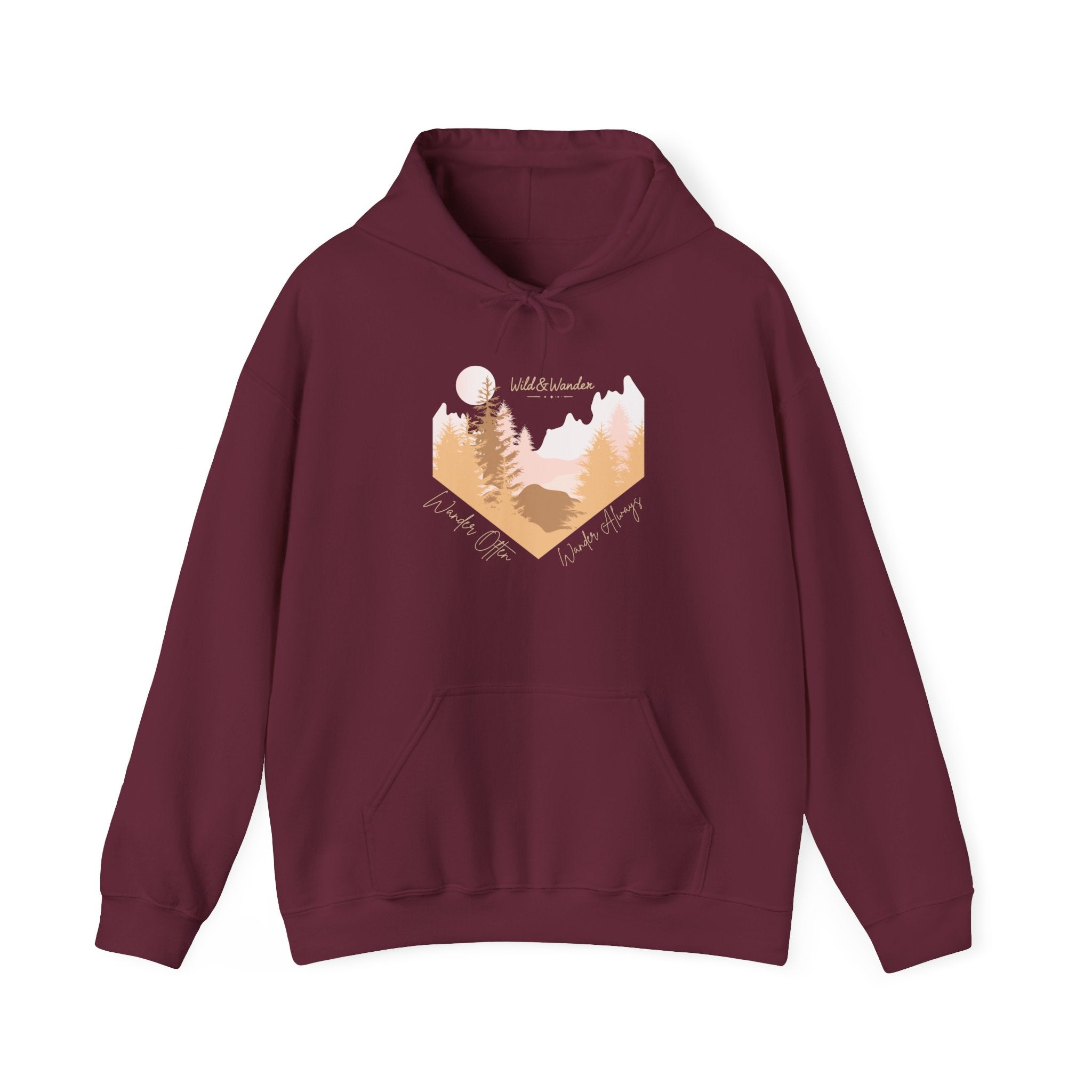 Wander Often Hoodie - Wild & Wander Adventure Hoodie - Nature-Inspired Cozy Sweatshirt