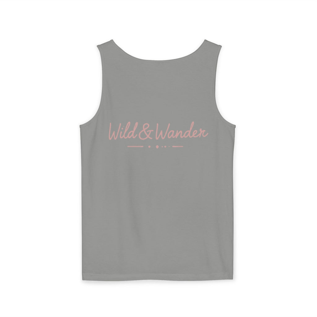 Wander Always Tank Top - Comfort Colors Garment-Dyed Muscle Tank | Wild & Wander Nature-Inspired Summer Shirt