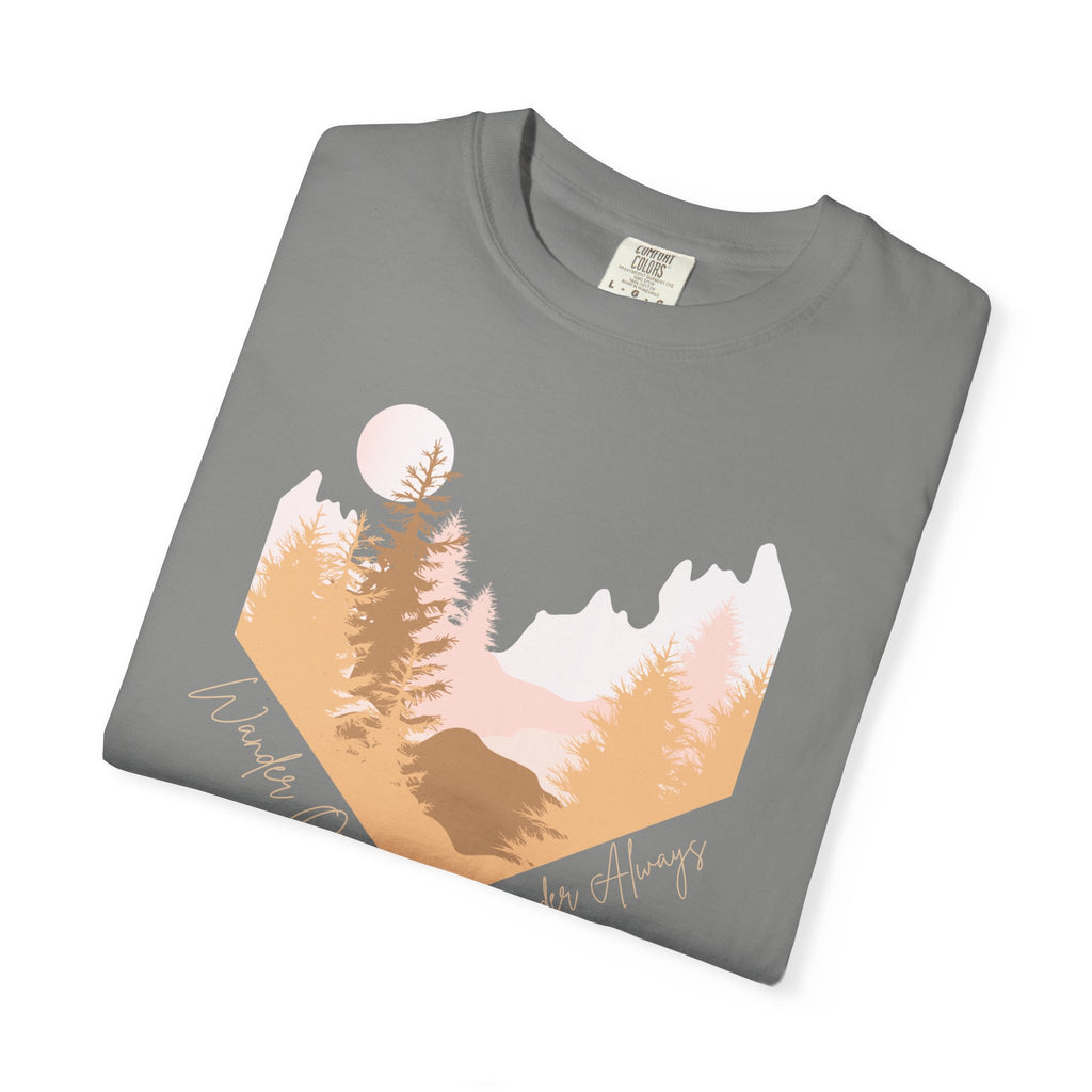 Wander Often Soft Sunrise T-Shirt | Wild & Wander Adventure Tee | Comfort Colors Garment-Dyed Shirt