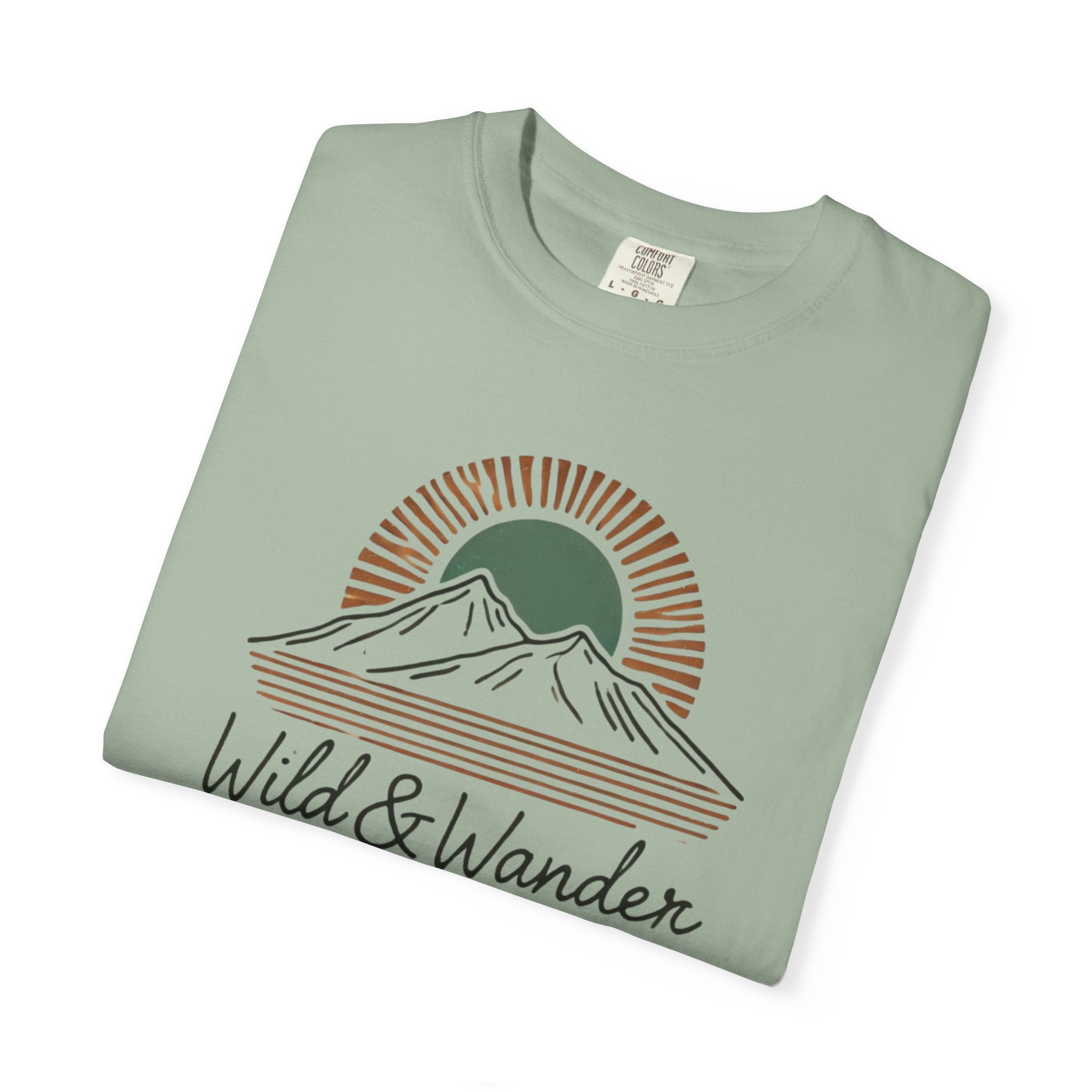Wild & Wander Logo Comfort Tee | Nature Adventure Shirt | Soft Relaxed Fit Outdoorsy T-Shirt
