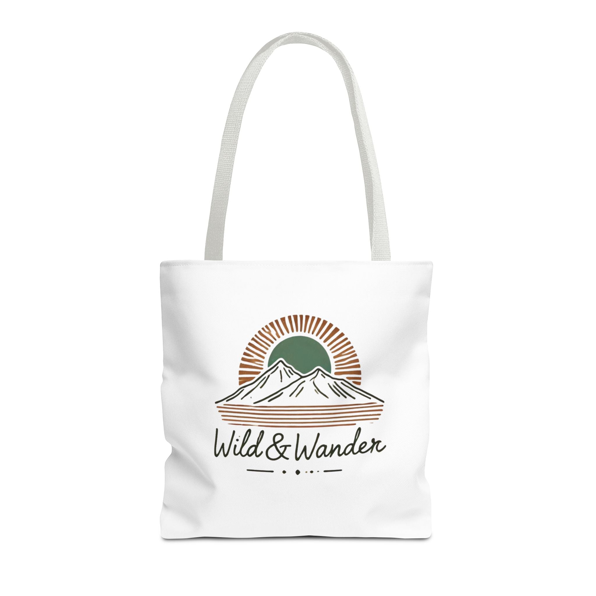 Wild & Wander Logo Tote Bag - Durable All-Over Print Adventure Tote (3 Sizes)