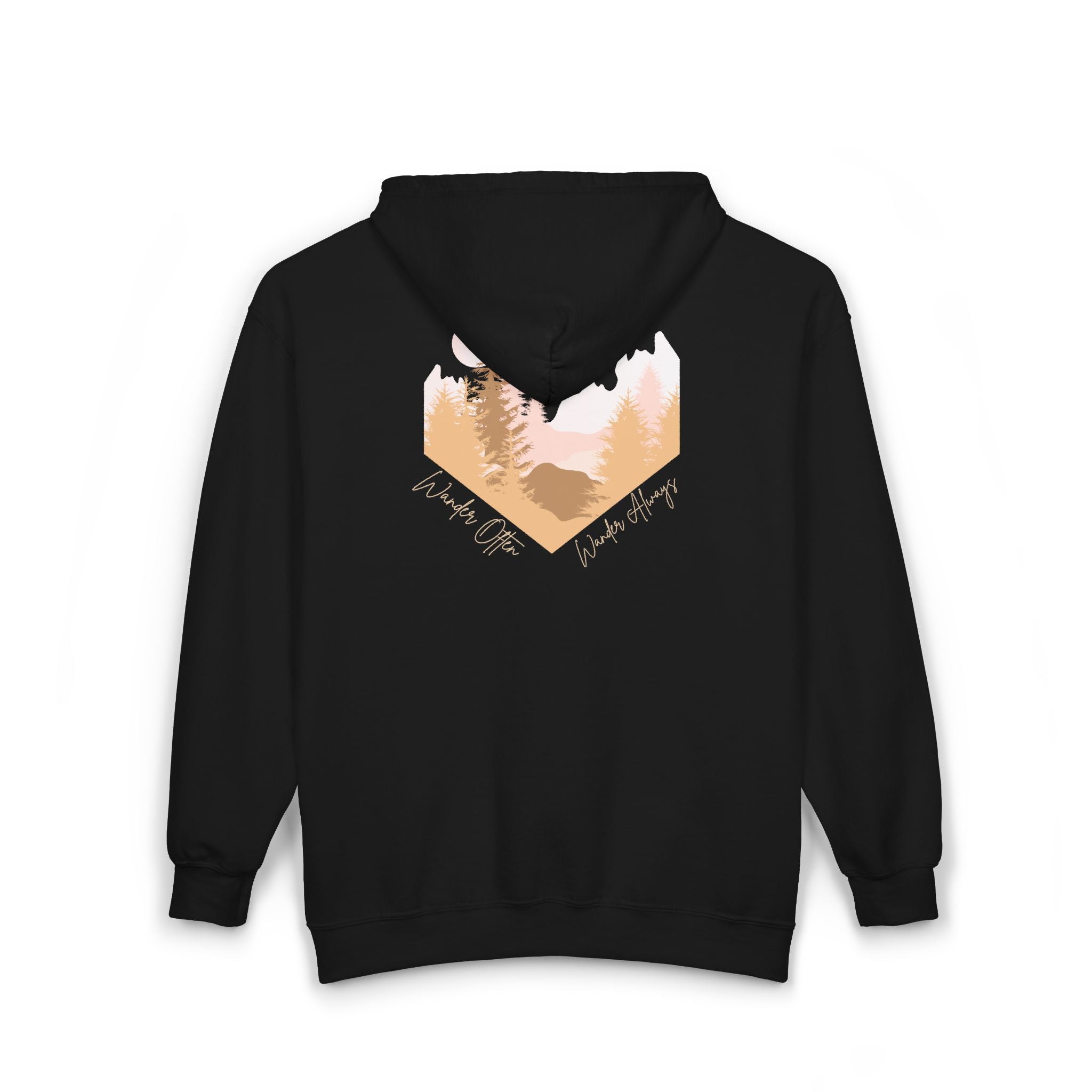Wander Often Zip-Up Hoodie - Cozy Fleece Adventure Jacket | Wild & Wander Embroidered Zip-Up Sweatshirt