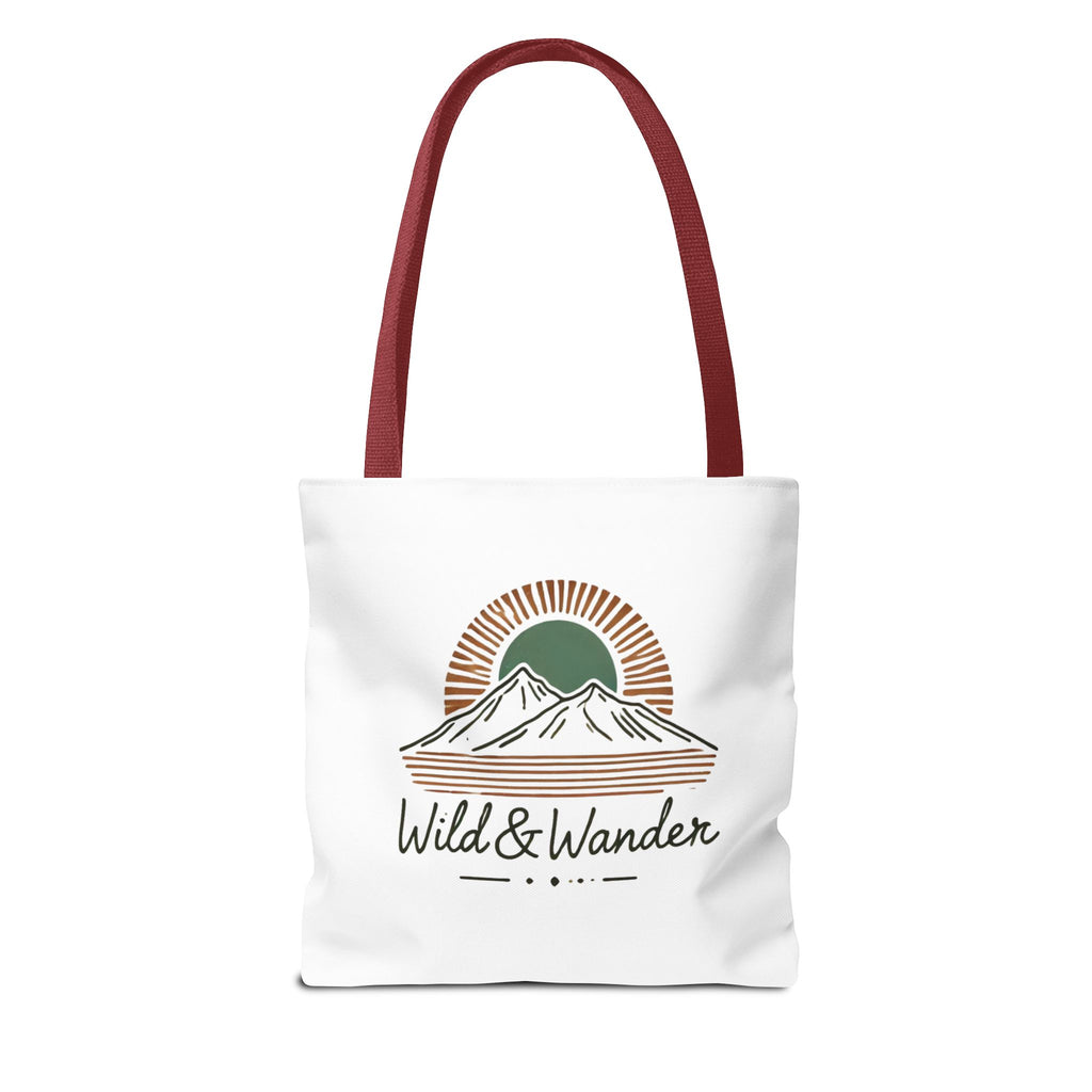 Wild & Wander Logo Tote Bag - Durable All-Over Print Adventure Tote (3 Sizes)