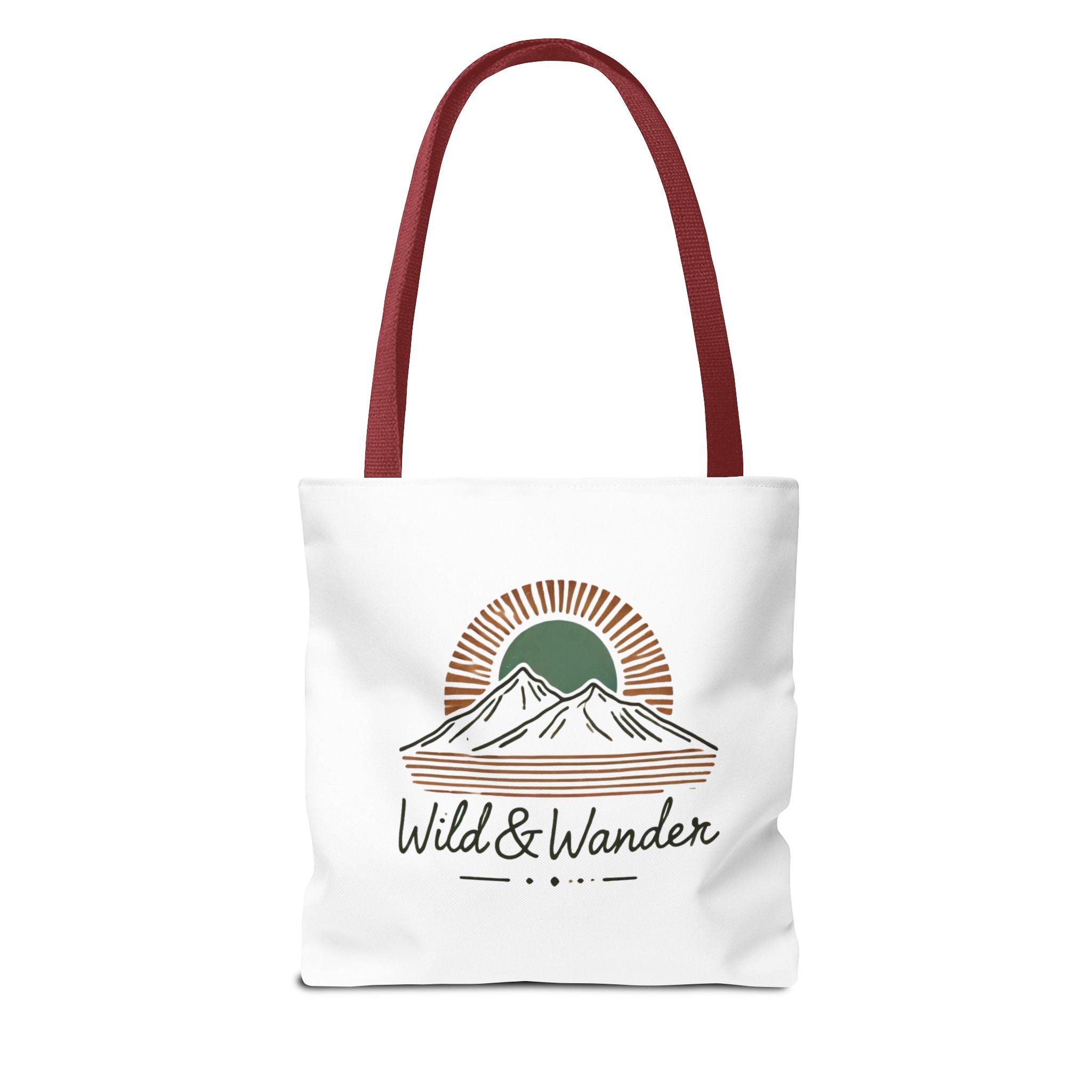 Wild & Wander Logo Tote Bag - Durable All-Over Print Adventure Tote (3 Sizes)