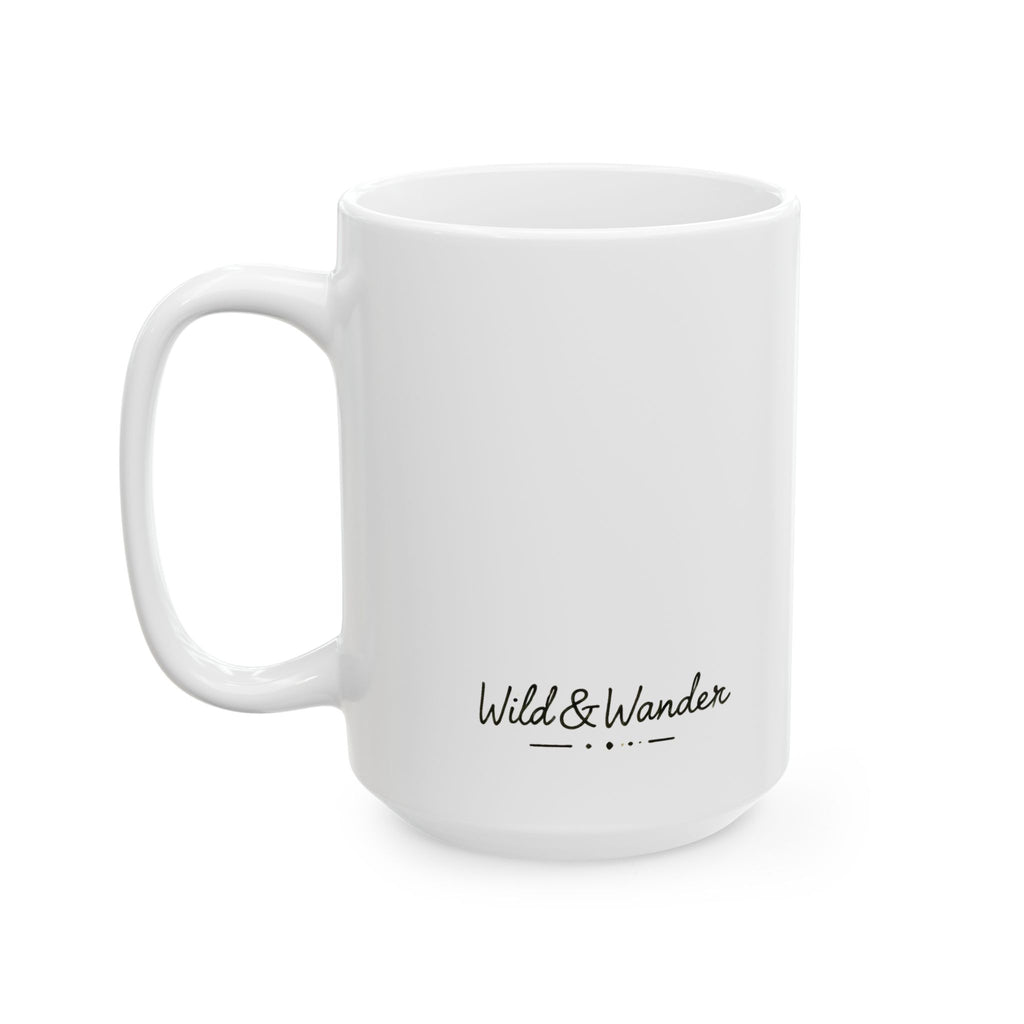 Wild & Wander Sun-Soaked + Rooted Ceramic Mug - Boho Morning Coffee Cup