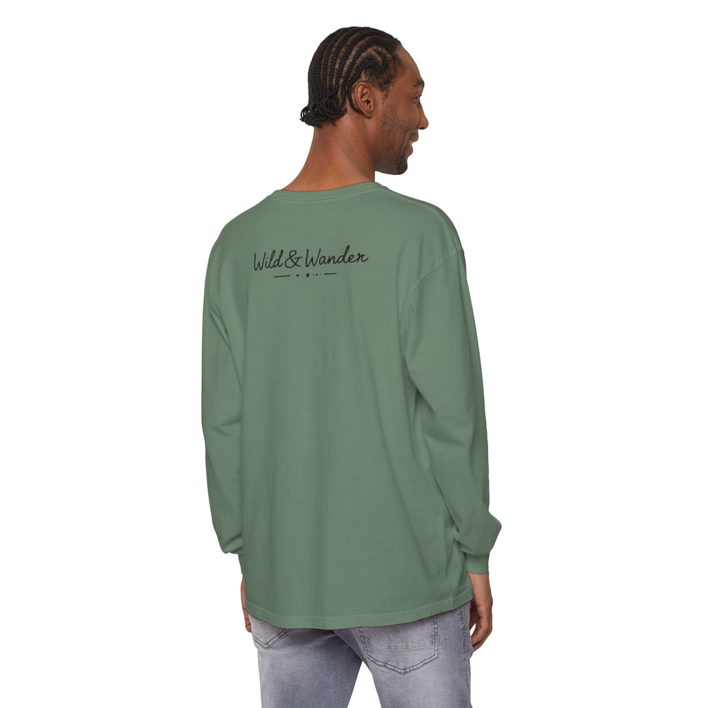 Mountain Sunrise Long Sleeve Tee - Wild & Wander Adventure Shirt