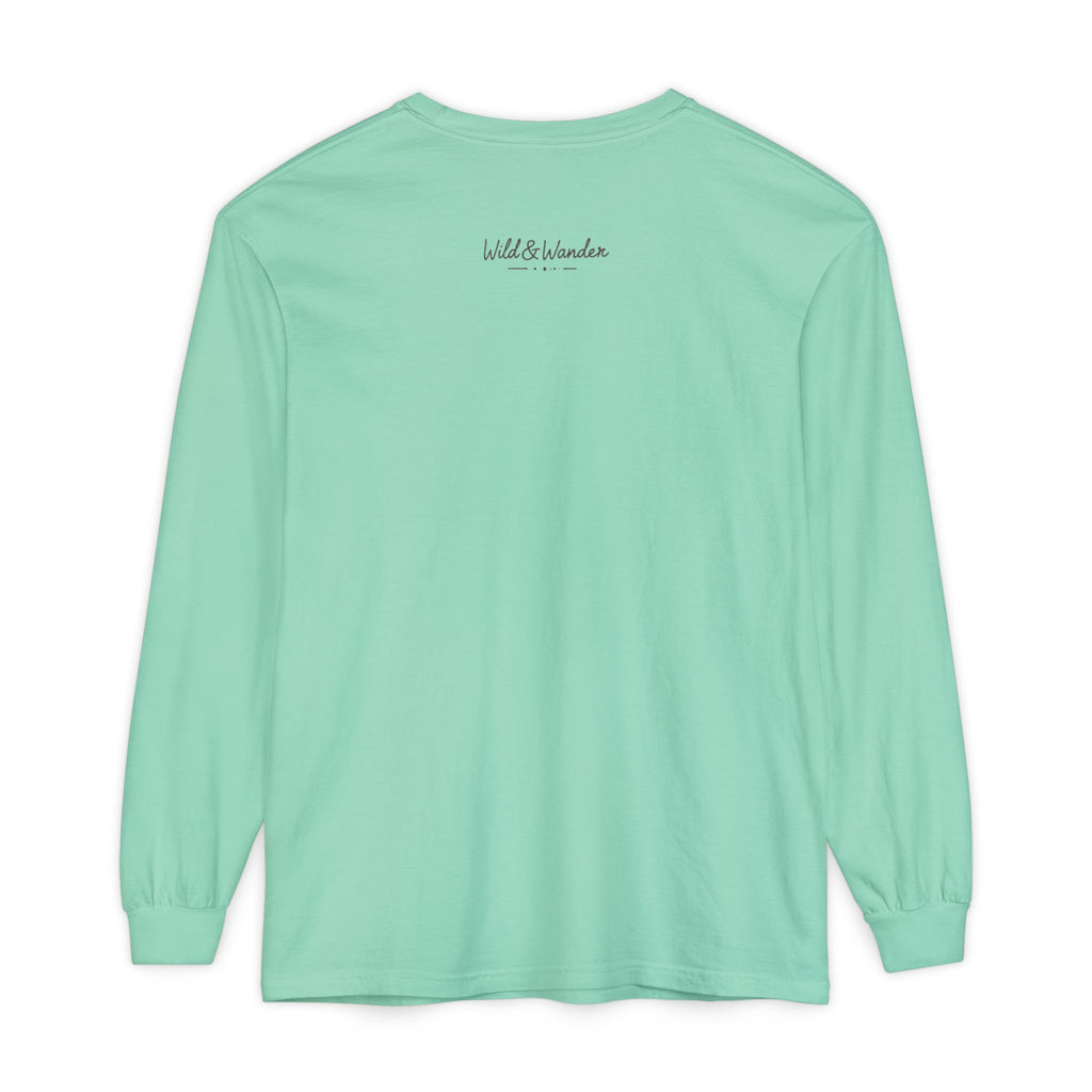 Get a Little Wild Bear Long Sleeve -Nature Graphic Tee | Soft Cotton Adventure Layer