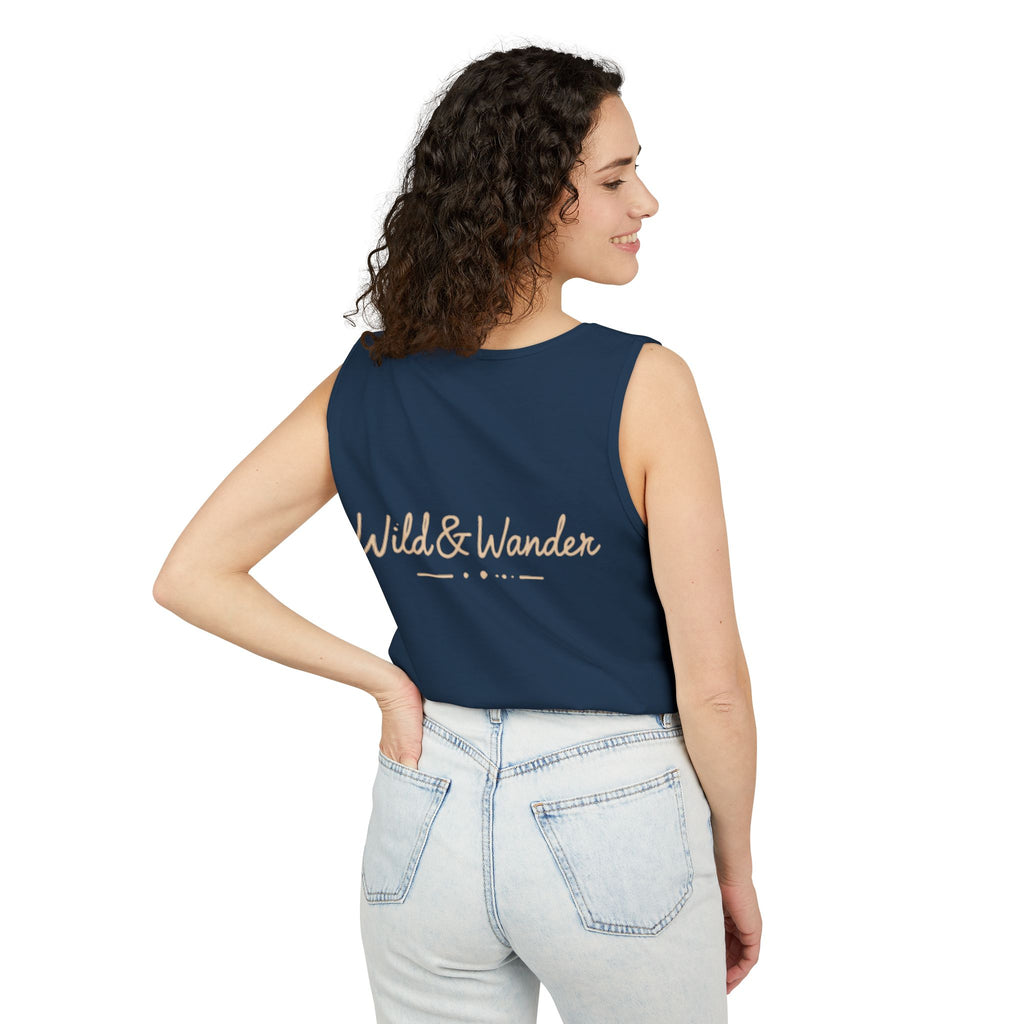 Wander Often Tank Top - Comfort Colors Garment-Dyed Muscle Tank | Earthy Adventure Summer Shirt by Wild & Wander