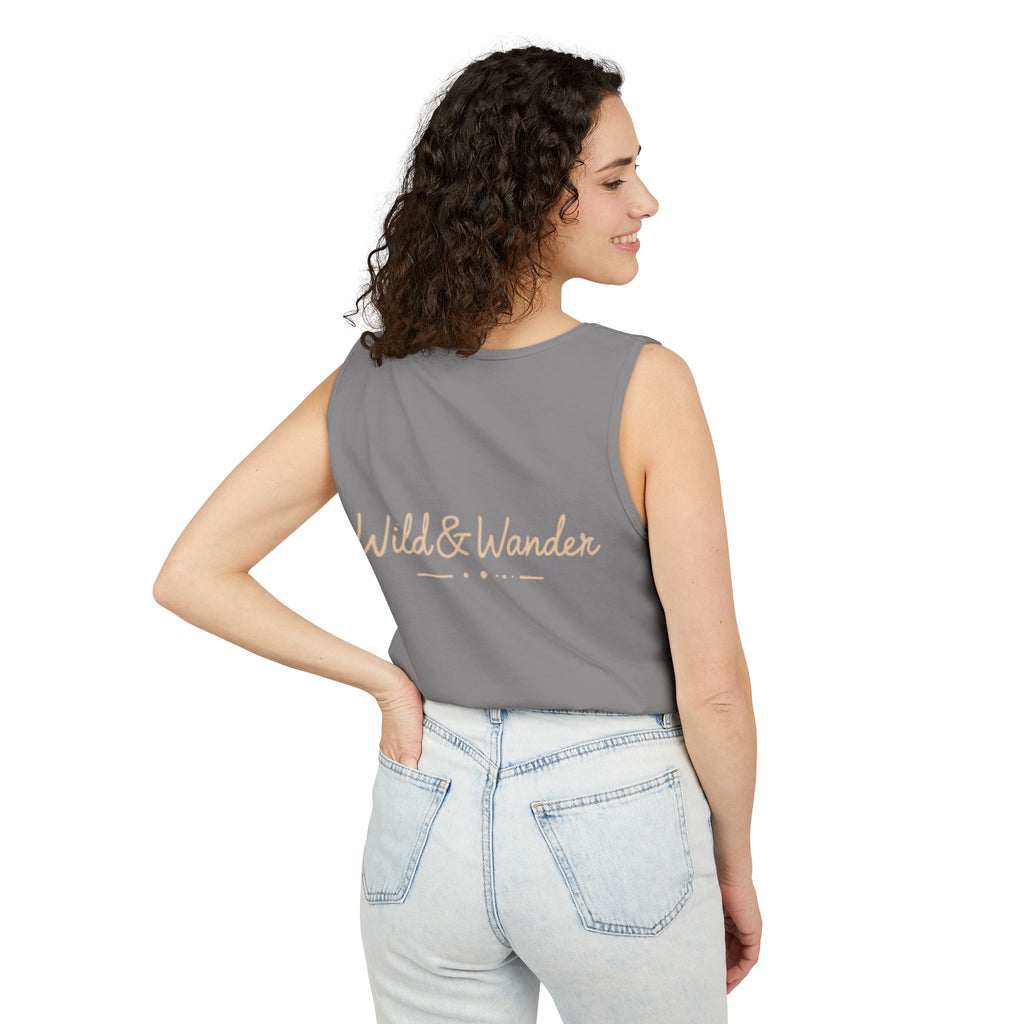 Wander Often Tank Top - Comfort Colors Garment-Dyed Muscle Tank | Earthy Adventure Summer Shirt by Wild & Wander