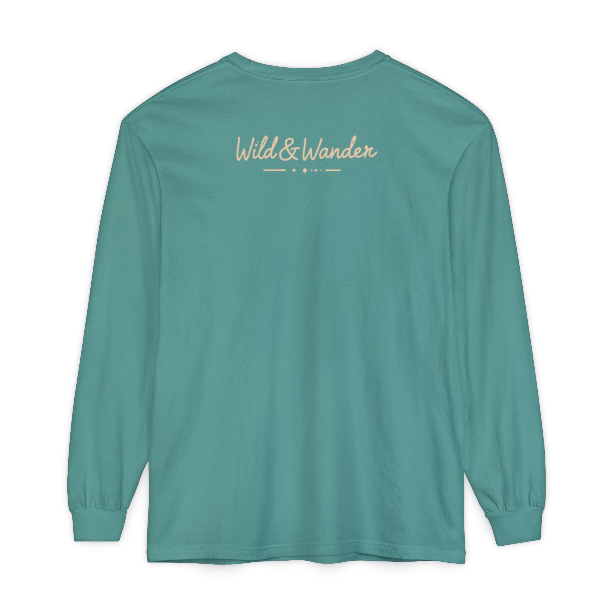 Wander Often Long Sleeve Shirt, Soft Nature Graphic Tee, Wild & Wander