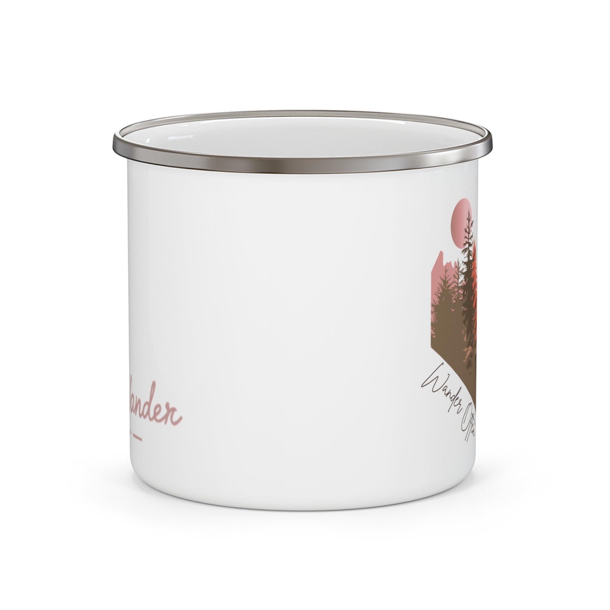 Wander Always Adventure Mug - Wild & Wander Camping Cup - Nature-Inspired Enamel Mug
