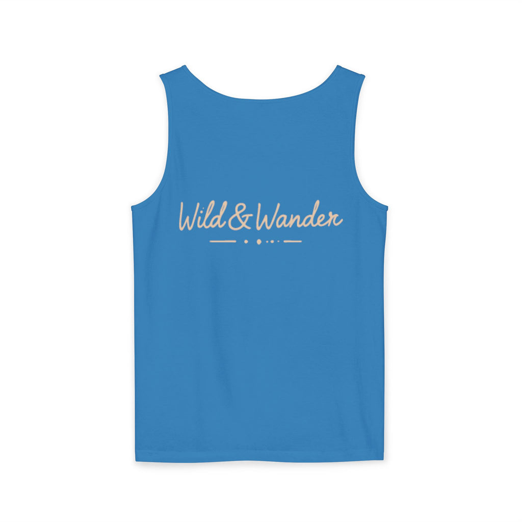 Wander Often Tank Top - Comfort Colors Garment-Dyed Muscle Tank | Earthy Adventure Summer Shirt by Wild & Wander