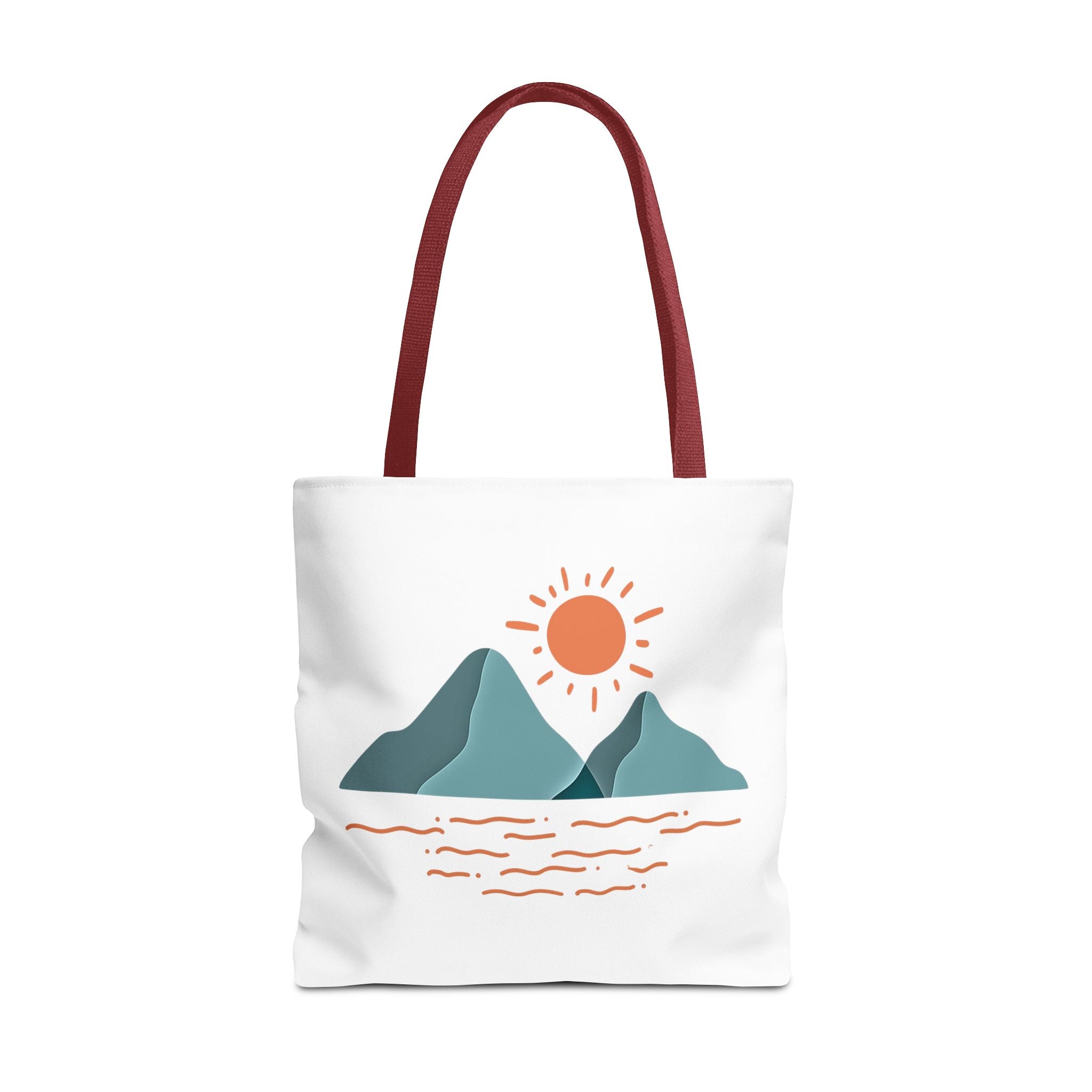 Mountain Sunrise Tote Bag - Minimal Nature Print by Wild & Wander (Free Shipping)