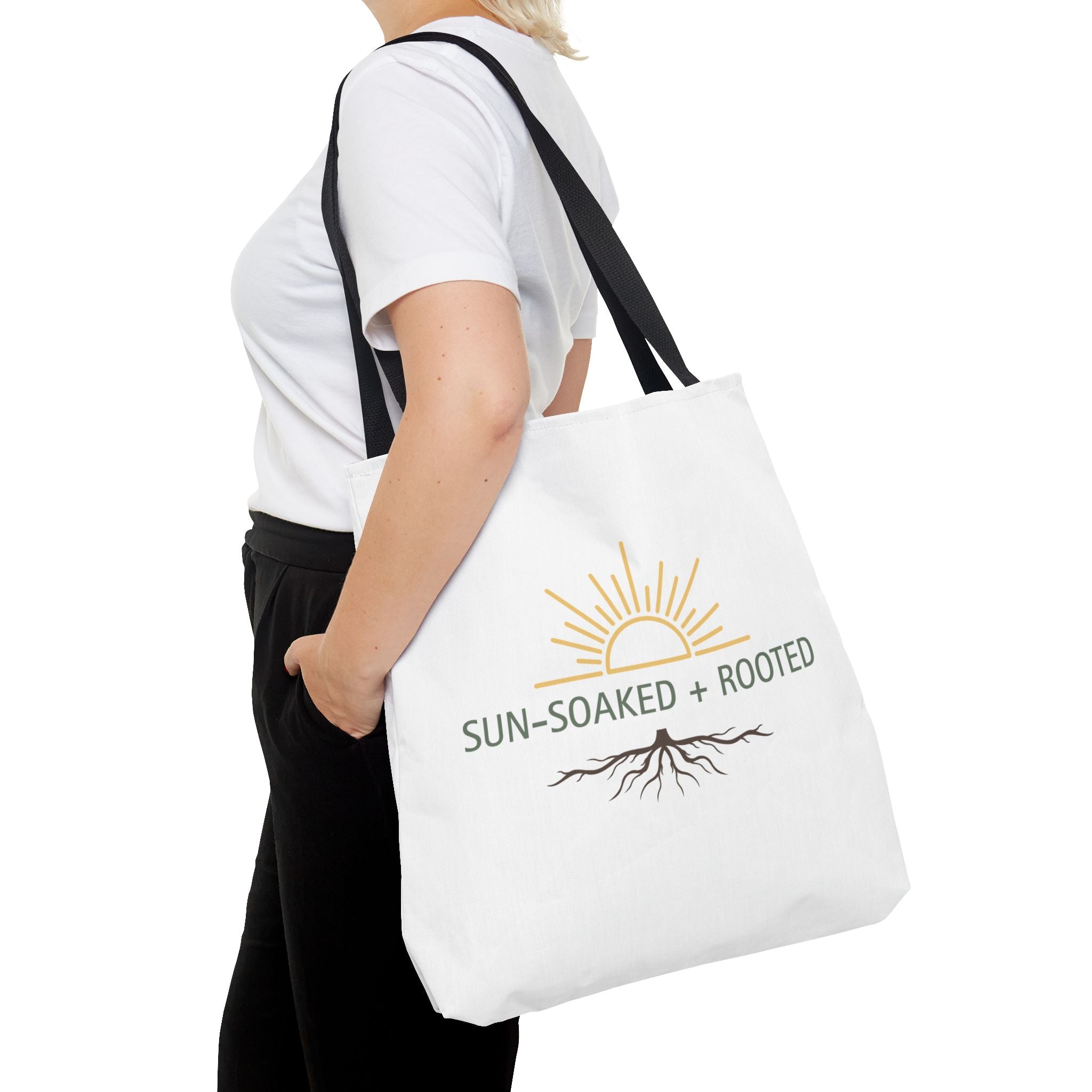 Wild & Wander Sun-Soaked + Rooted Tote Bag - Boho Carryall for Soft Adventure Days